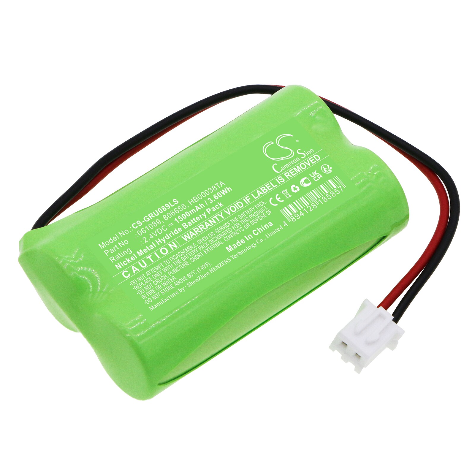 Batteri for nødbelysning til Legrand BAEH ECO2, 062614, 062624 og andre.