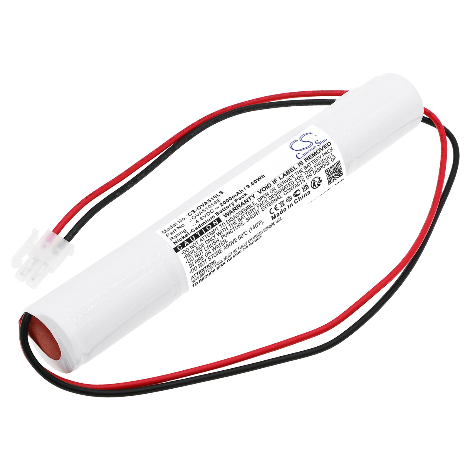 Batteri for nødbelysning til Schneider 329045280, 805045, TD310433 og andre.