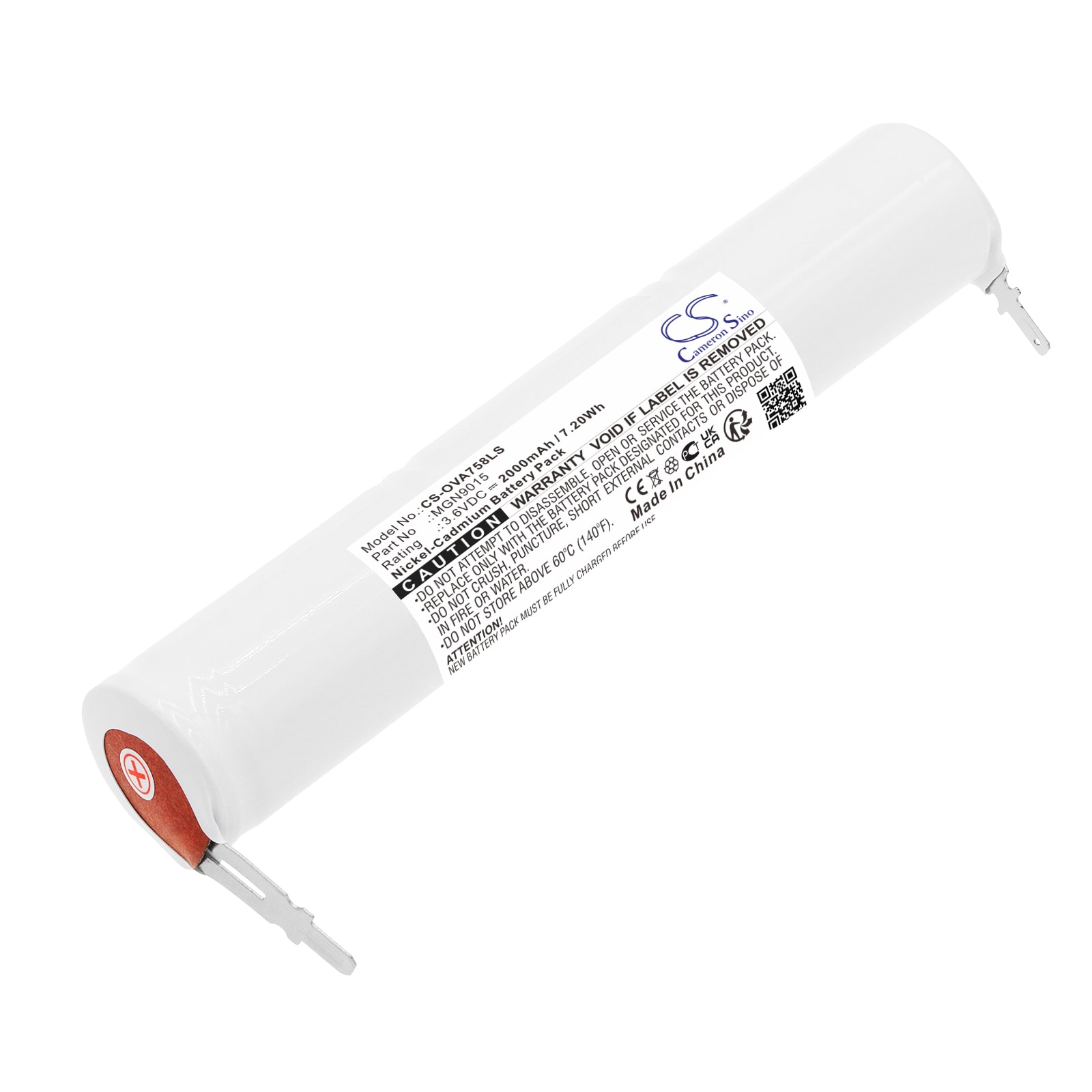 Batteri for nødlys til Schneider 758005, 802327, 805566 osv.
