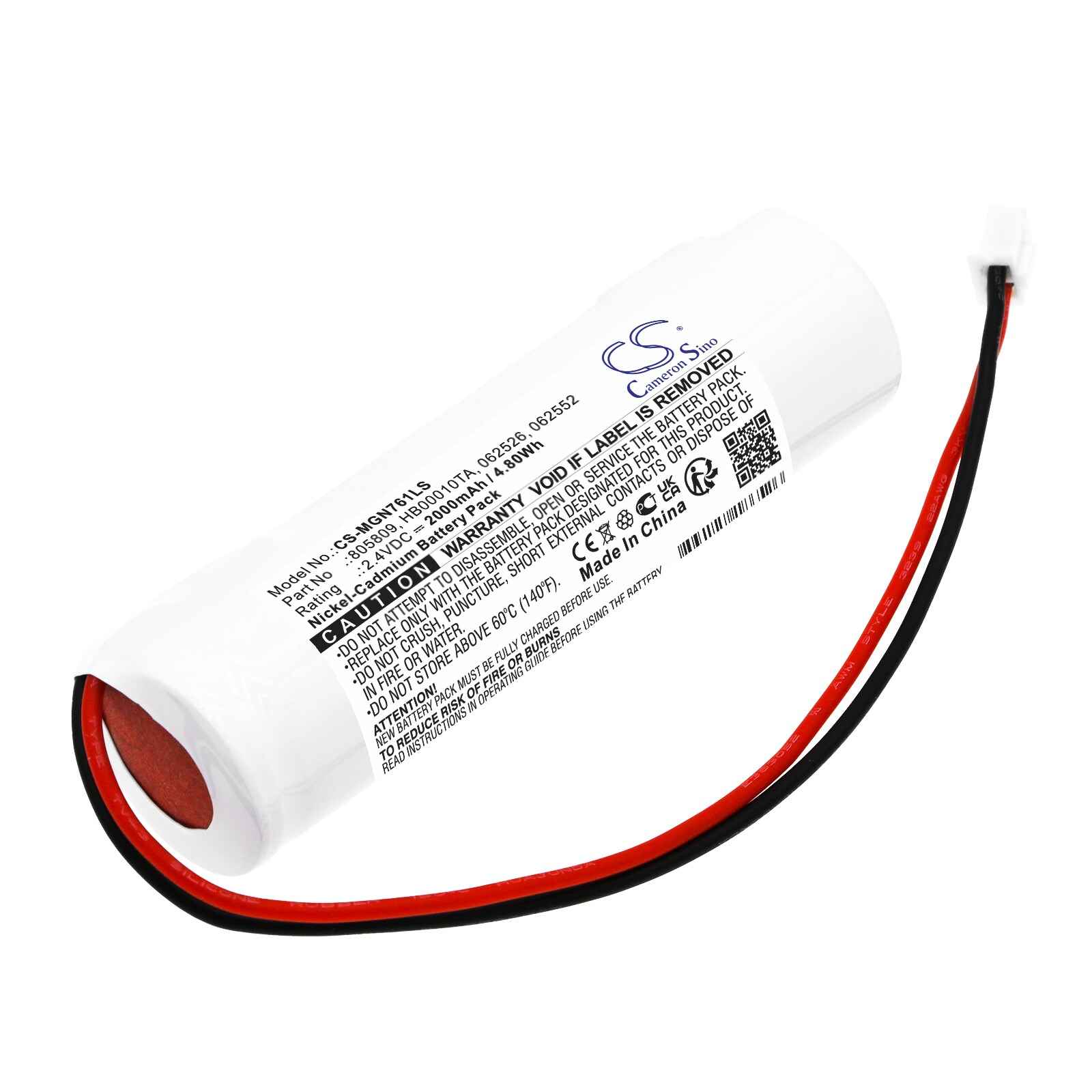 Batteri til nødbelysning for Legrand ECO 1, IP66 LED, U21LED 100LM og andre.