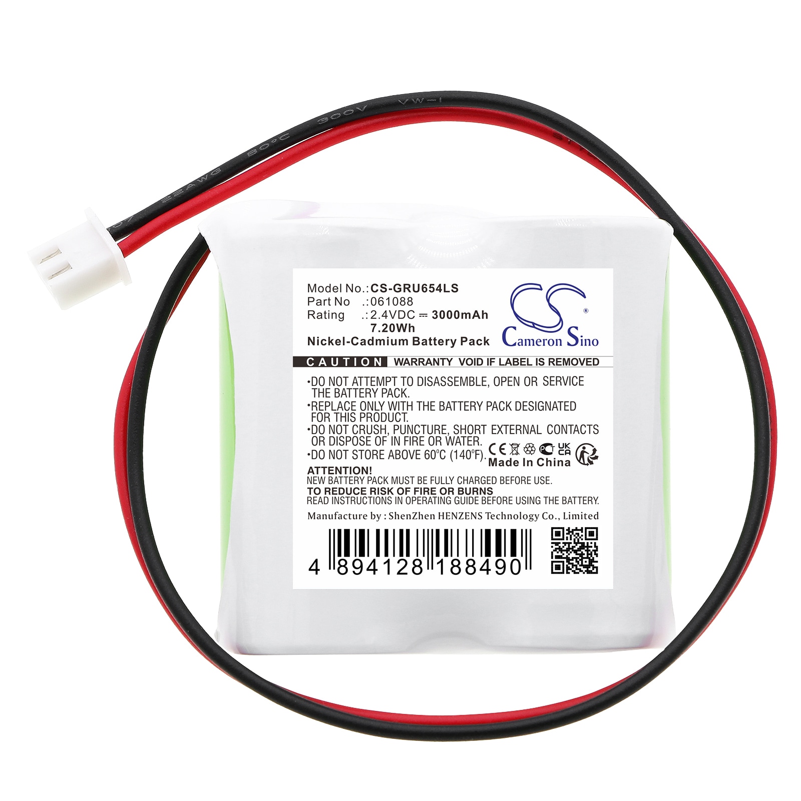 Batteri til nødlys for Legrand 062632, 062664, 062654