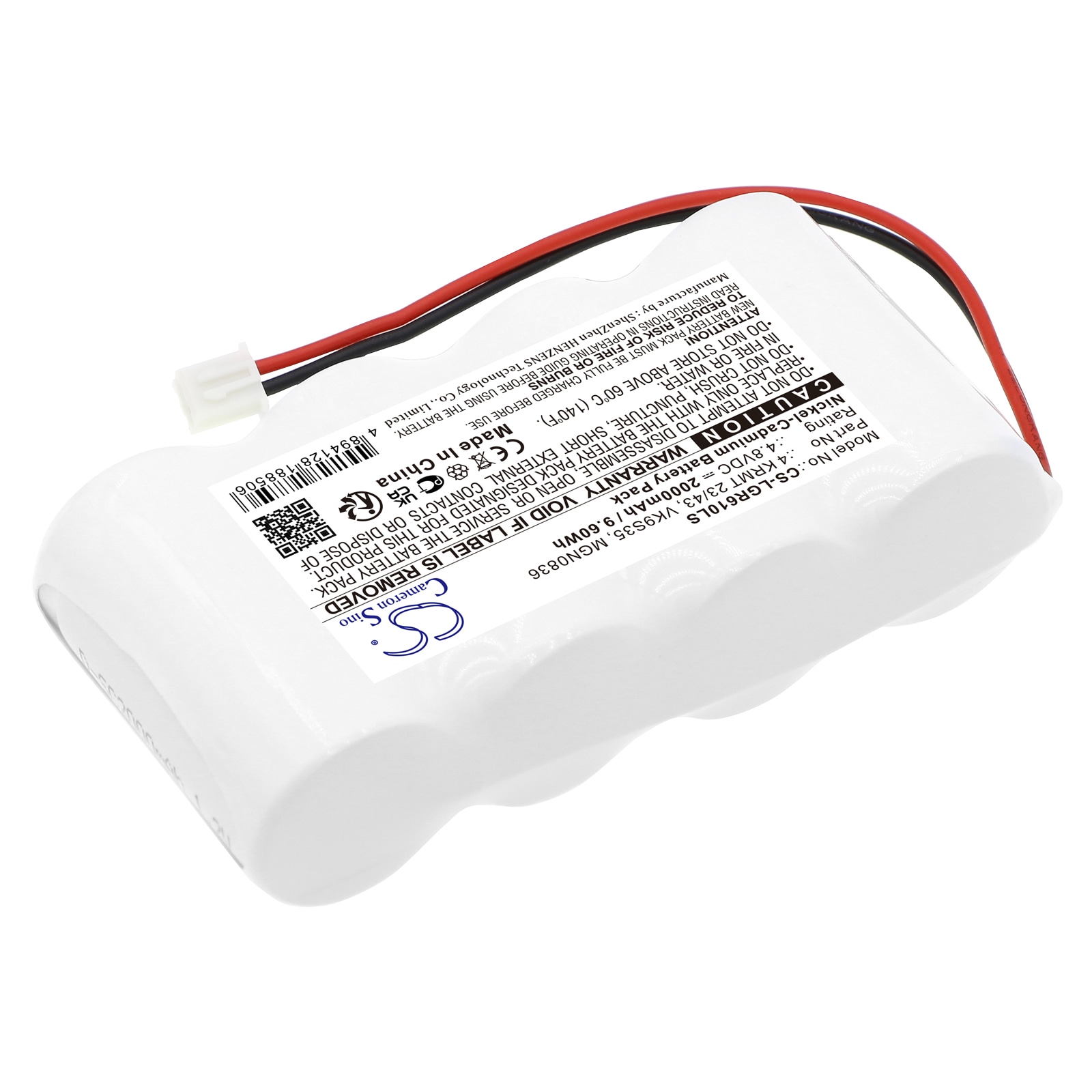 Batteri til nødlys for Legrand 61091, NGN0725, SEA39782