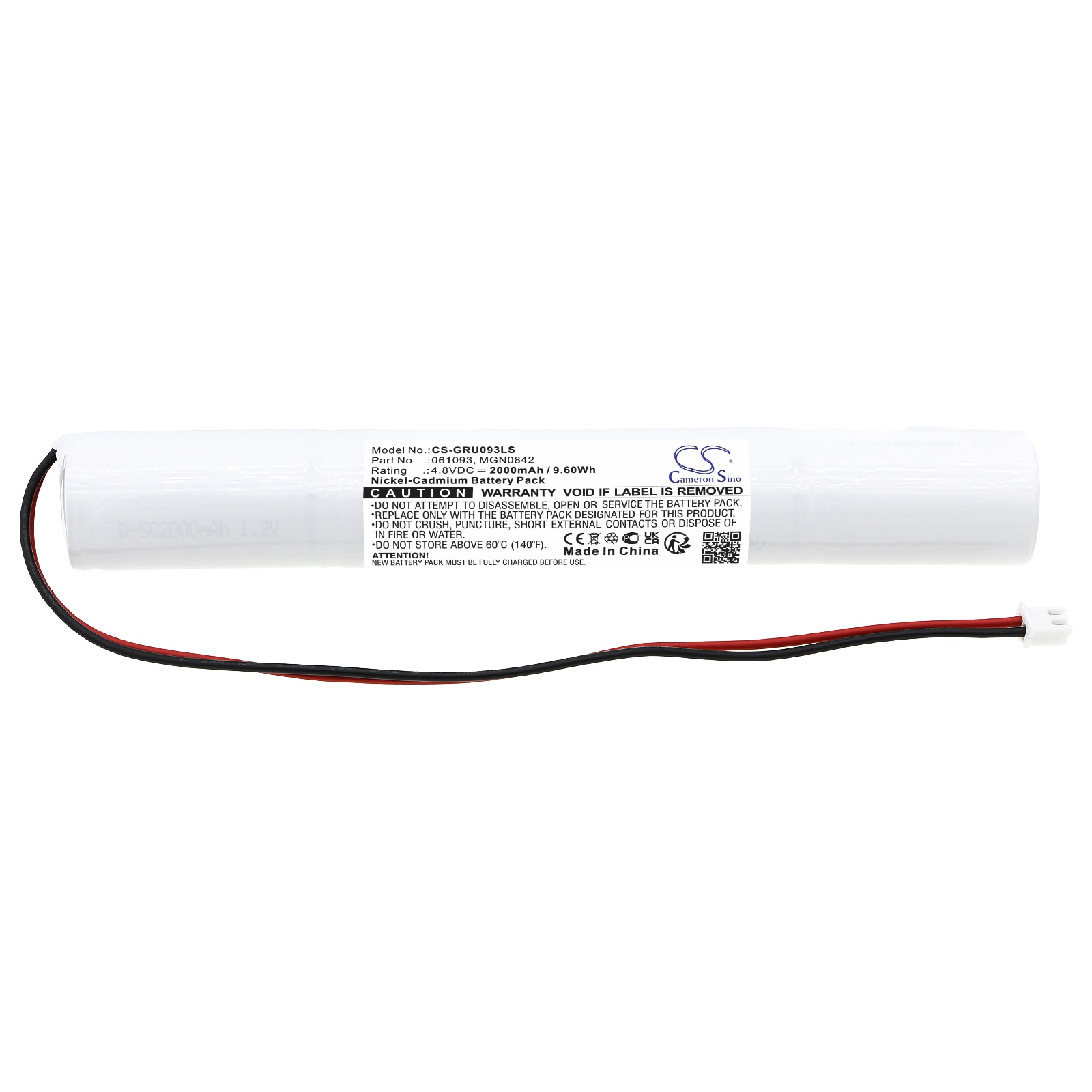 Batteri for nødbelysning for Legrand IP66 ECO1