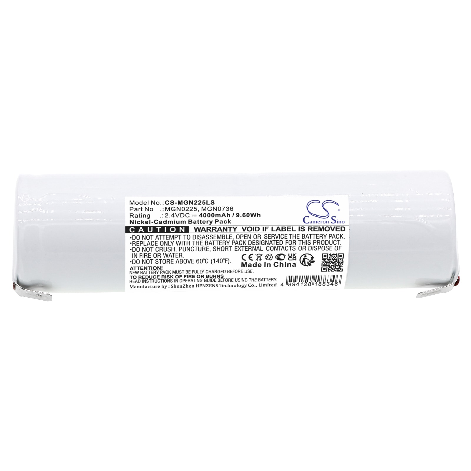 Batteri til nødlys for URA 130040, 131199, 137971 osv.