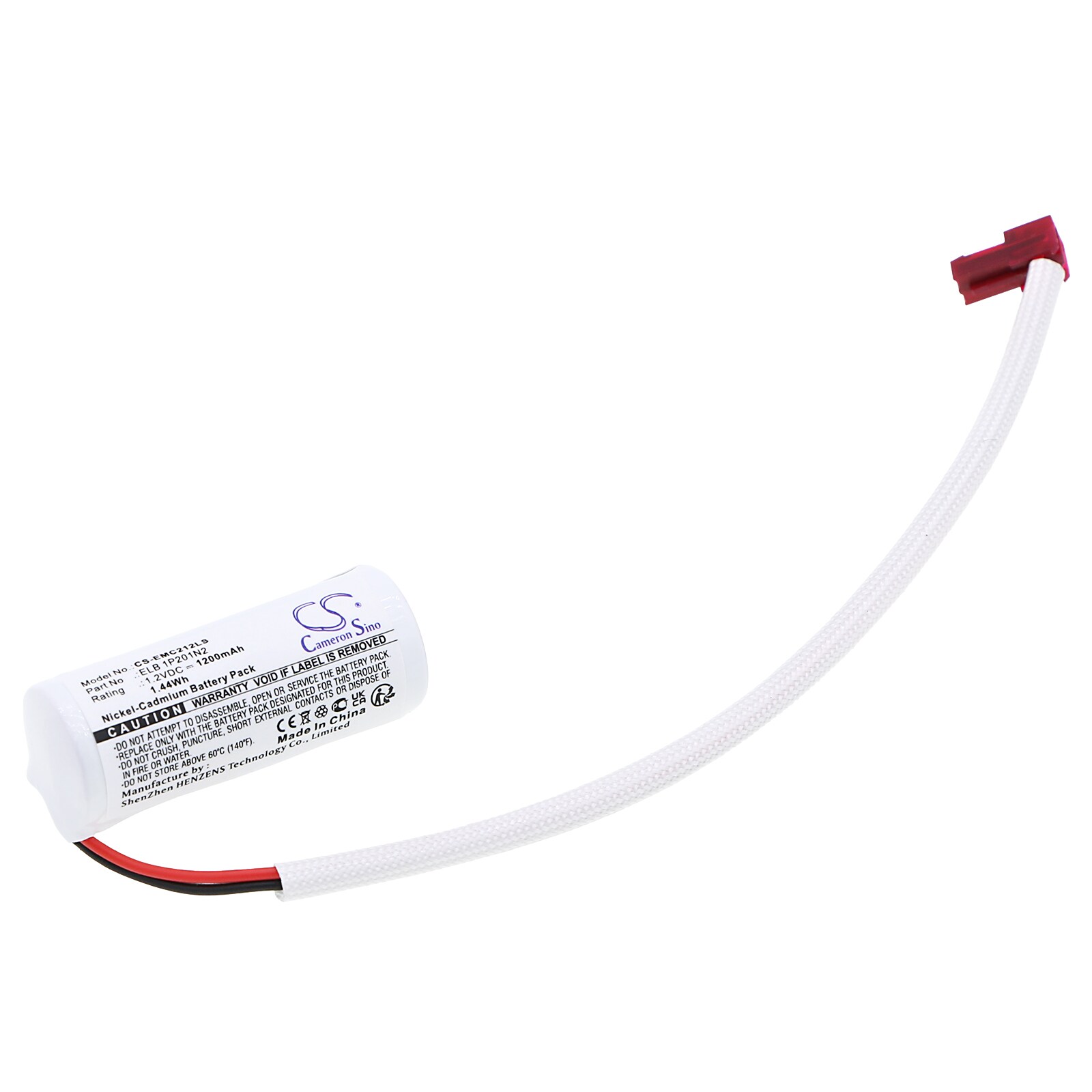 Batteri til nødbelysning for Lithonia LQM S W 3 G 120/277 ELNSD etc.