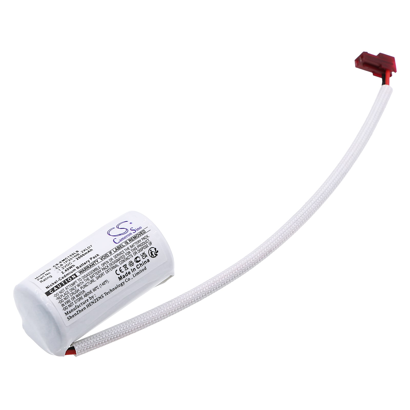 Batteri for nødbelysning for Lithonia LQC 1 R EL N, LQC W 2 R EL N