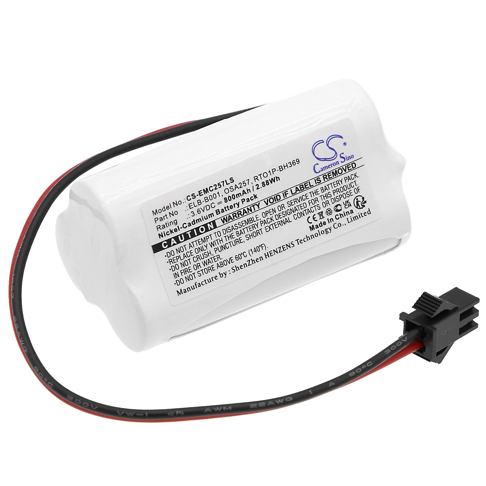Batteri for nødbelysning til Lithonia EU2LED, IPP-700AA, EU2 LED