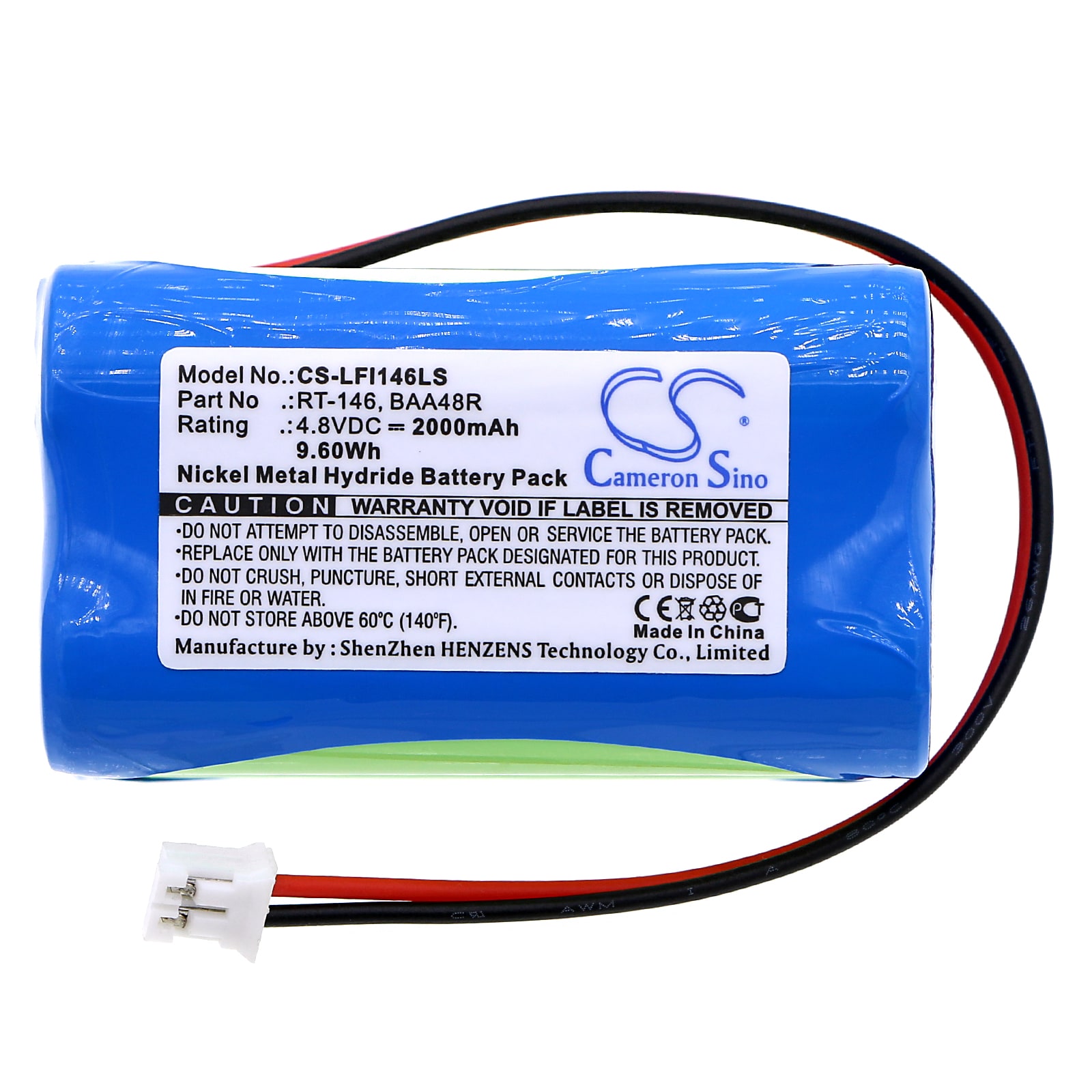 Batteri til LFI Lights nødlys, Daybrite Emergi-Lite BAA48R og andre.