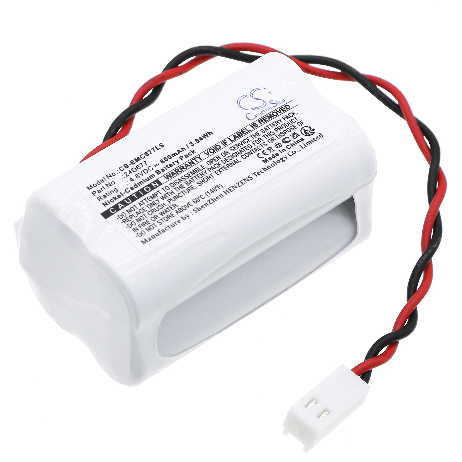 Batteri til nødlys for Dual-Lite CV3GEB, CV3GEBI, CV3GEW osv.