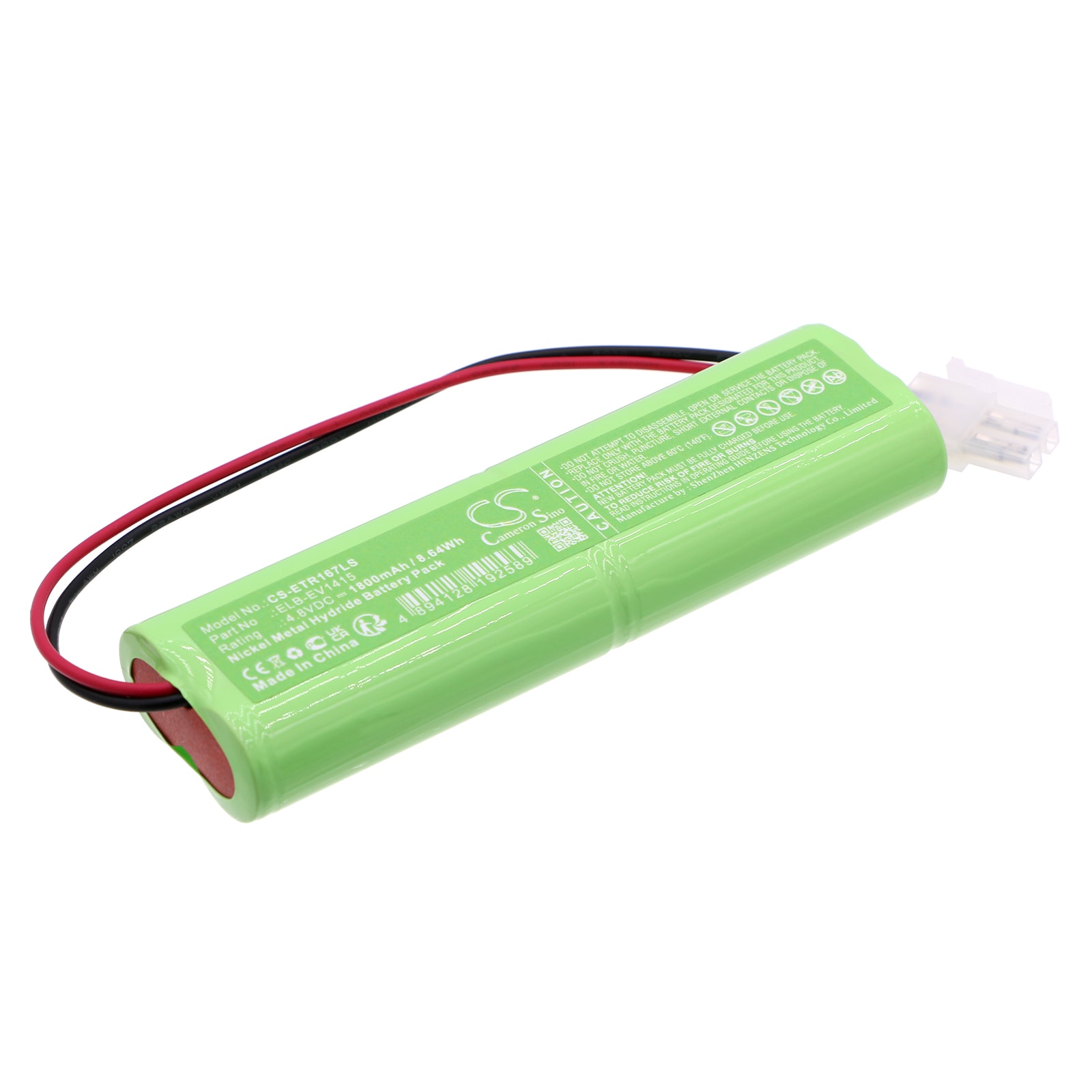 Batteri til nødlys for Ektor EV1670, 1415