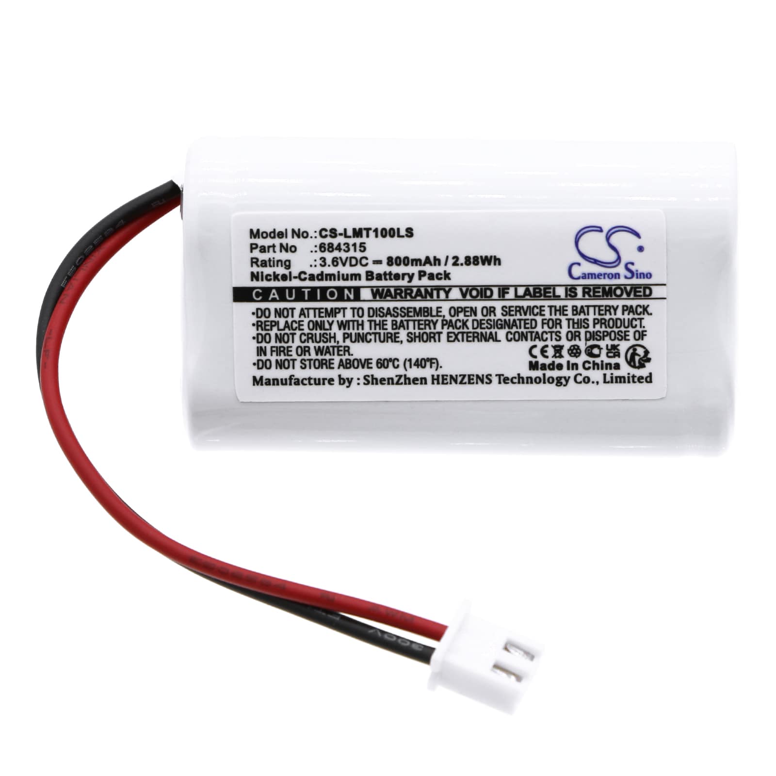 Batteri for nødbelysning til Lumenxl OTG-HH-1, OTG-FF-6, OTG-VV-5