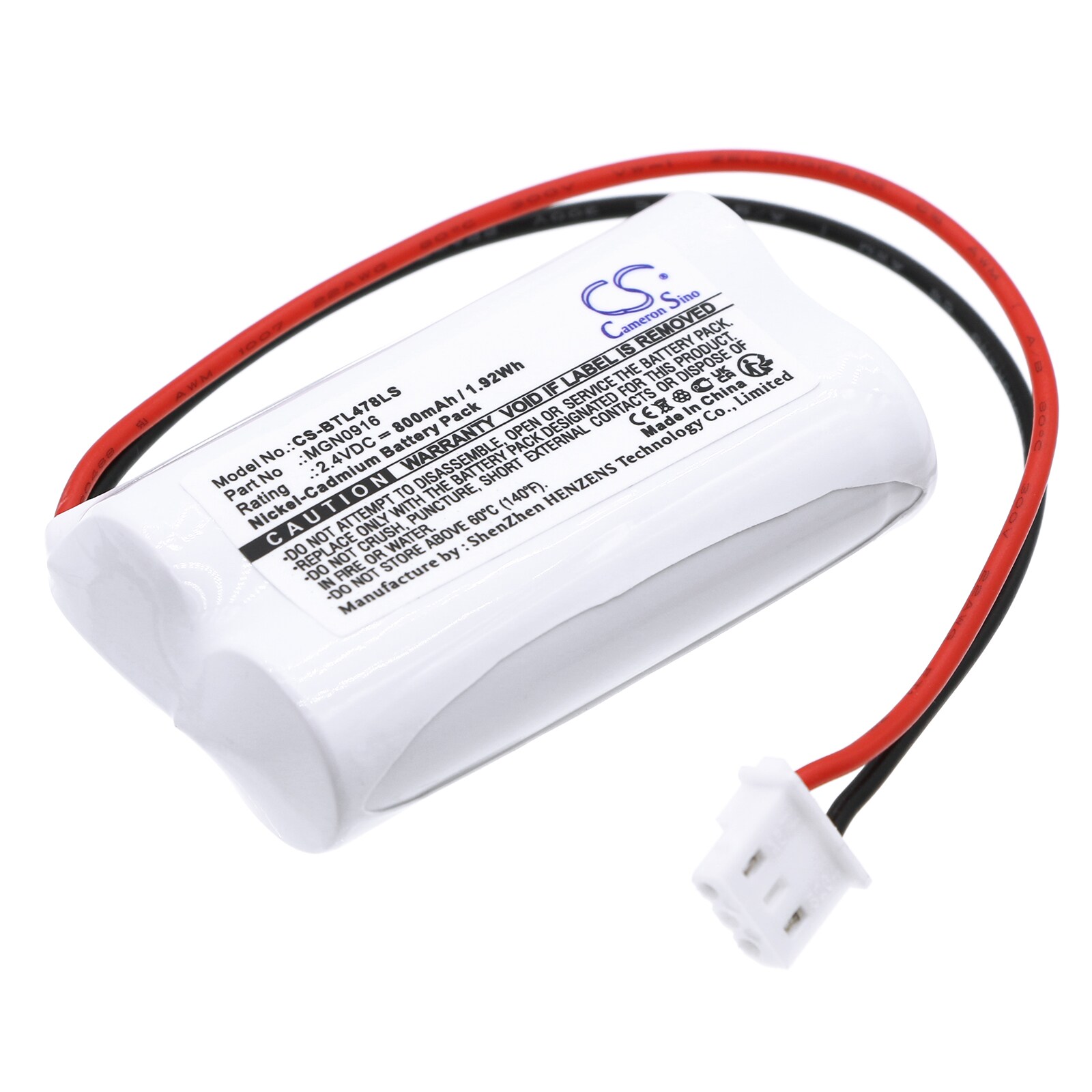 Batteri for nødlys til BTICINO OVA51104, 806312, L4784/1 og andre.