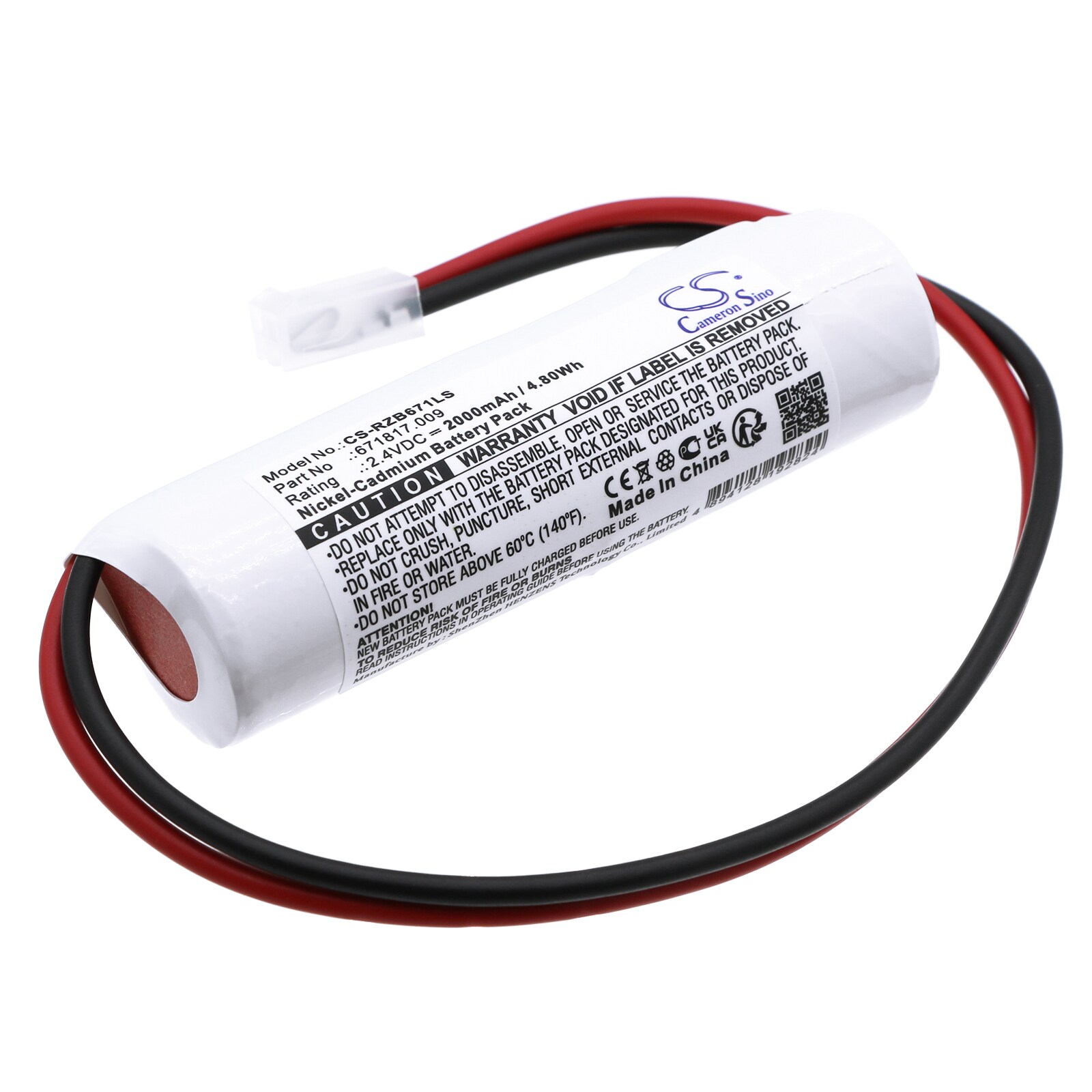 Batteri til nødlys for Elubat swiss 275 602, 275602