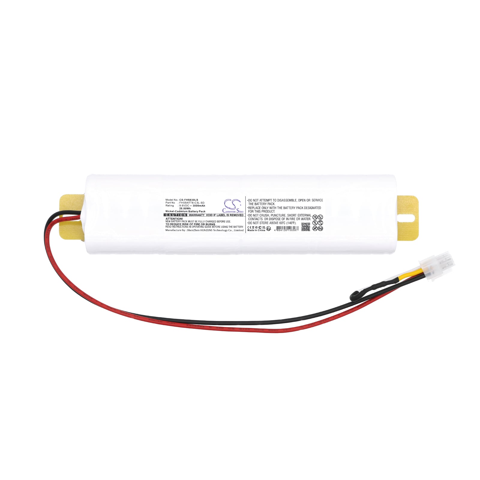 Batteri til Fullham nødlys FHSBATT8-C3L-SD