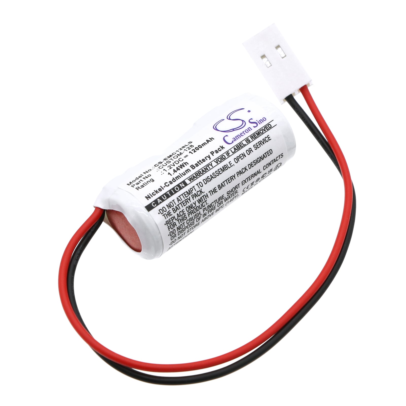 Batteri for nødbelysning til Lithonia ELB0300, ELB1P201N1, NIC002 etc.