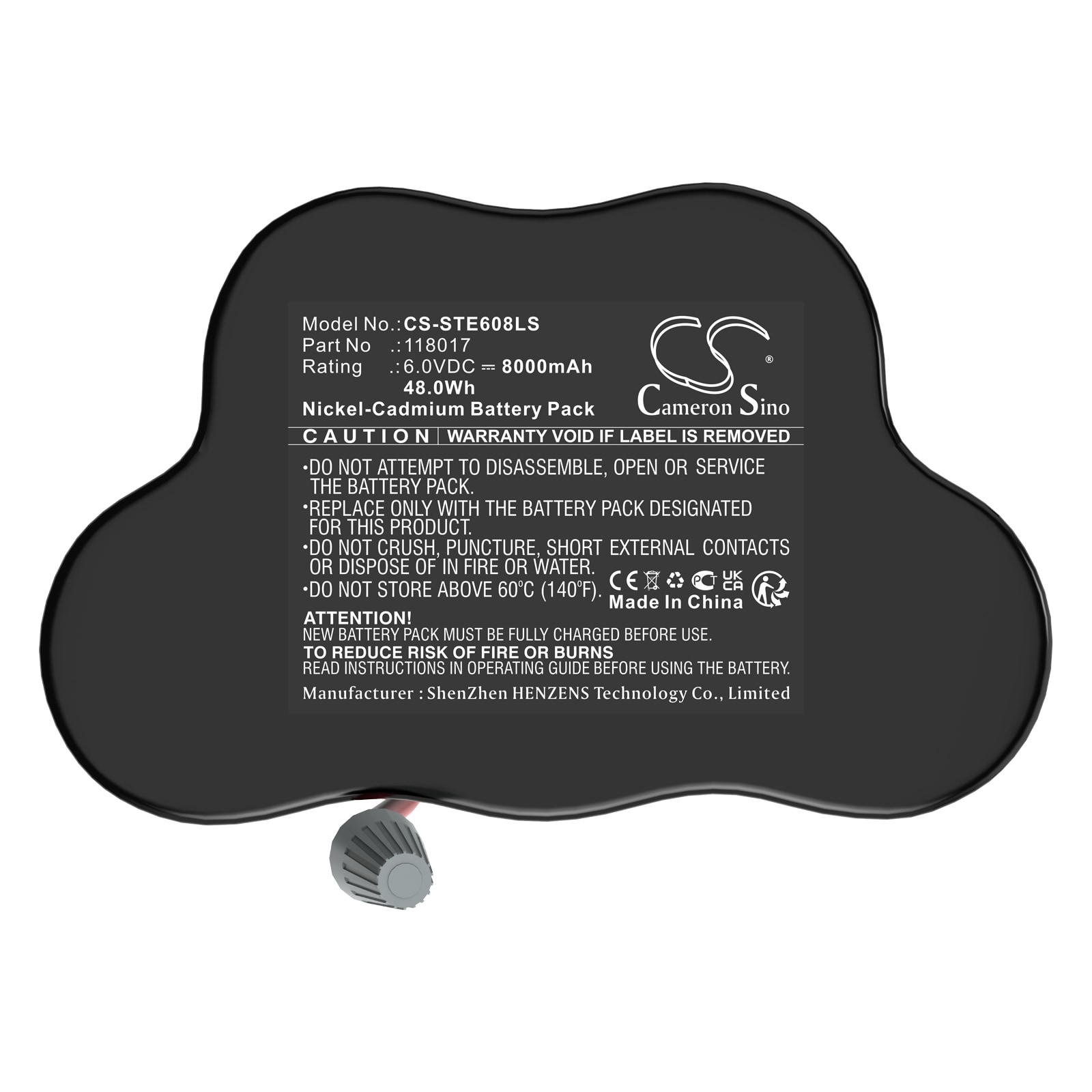 Batteri til nødlys for stål ECOLUX 6608/5