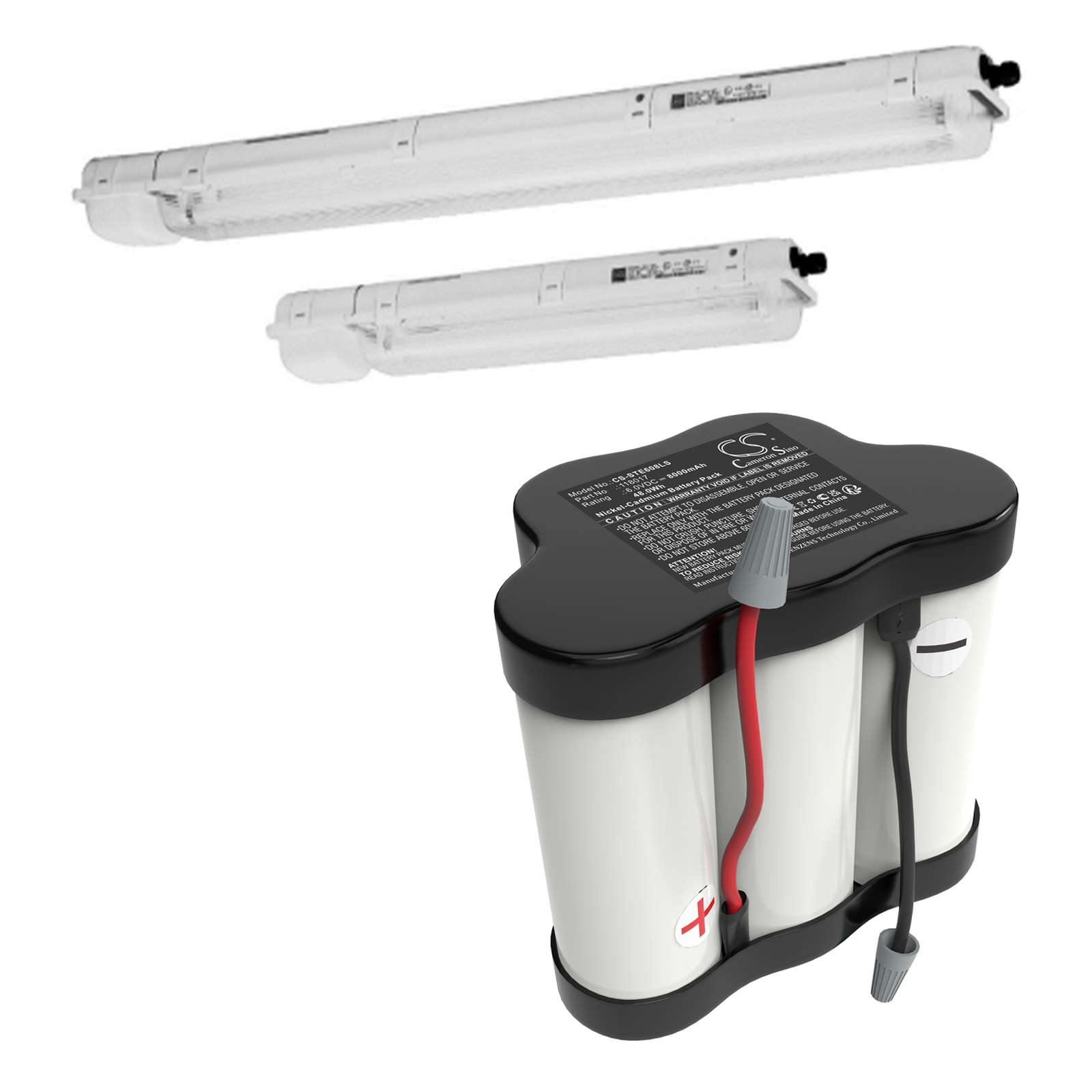 Batteri til nødlys for stål ECOLUX 6608/5