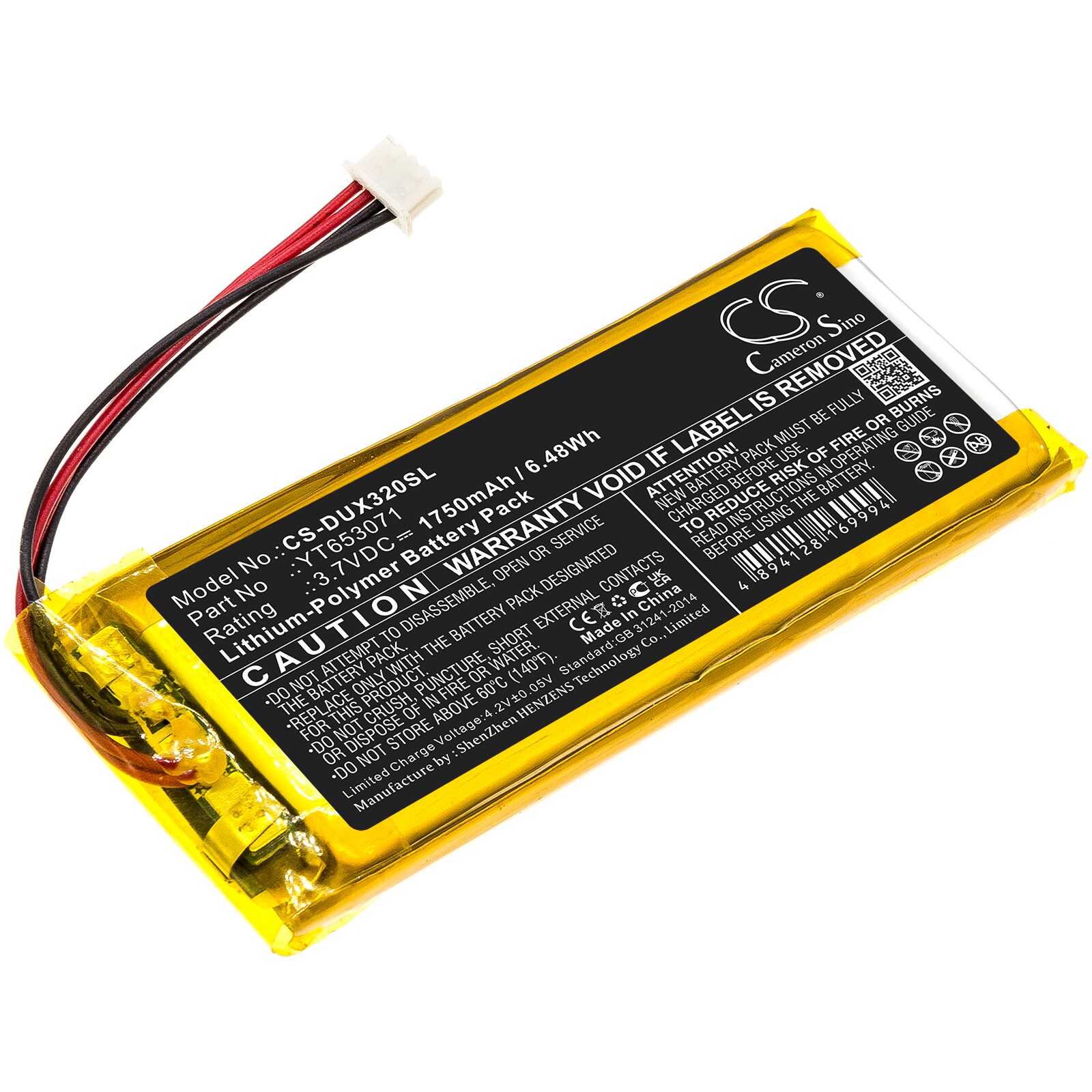 Batteri til mediespiller for XDUOO X3 Mark II