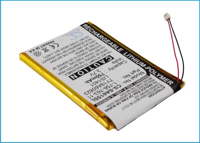 Batteri for mediespiller for Sony NWZ-S600, NWZ-S600F, NWZ-S610 og andre.