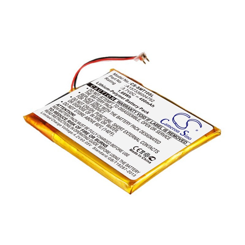Batteri for mediespiller for Samsung YP-T10JAGY, YP-T10JARY, YP-T10QB/XSH etc.