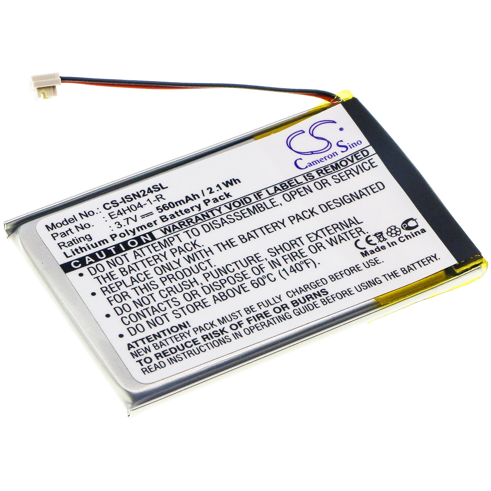 Batteri til mediespiller for INSIGNIA NS-4V24, NS-8V24