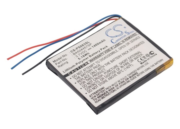 Batteri for mediespiller for Philips GoGear Muse, SA2MUS16S/02, SA3MUS08S/37