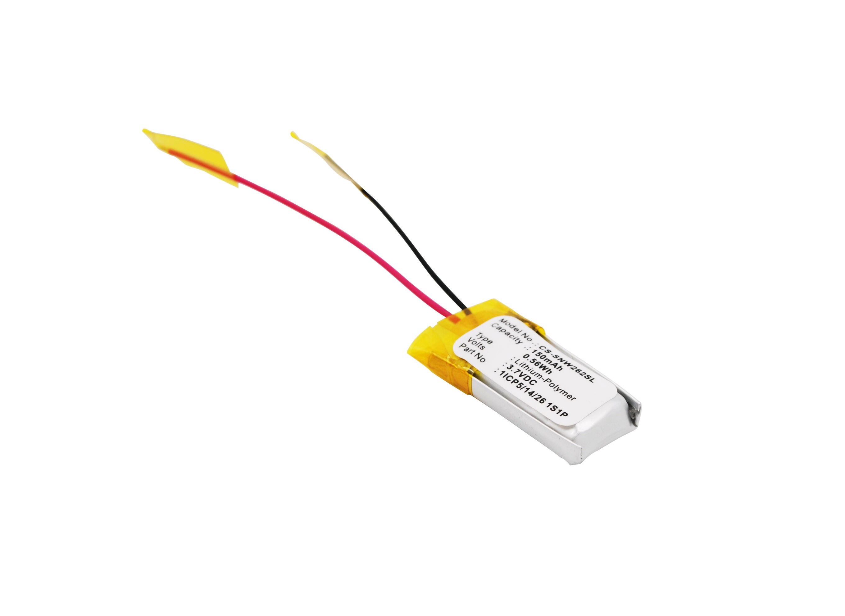 Batteri for mediespiller for Sony NWZ-W262