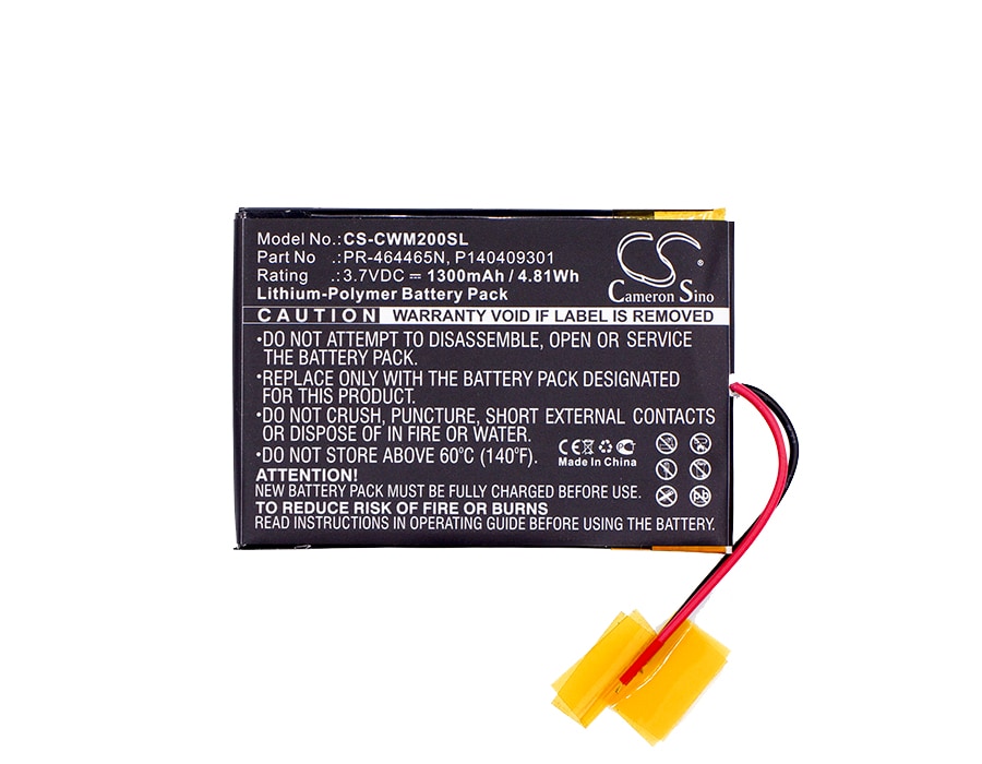 Batteri for mediespiller for Cowon M2, M2 16G, M2 32G