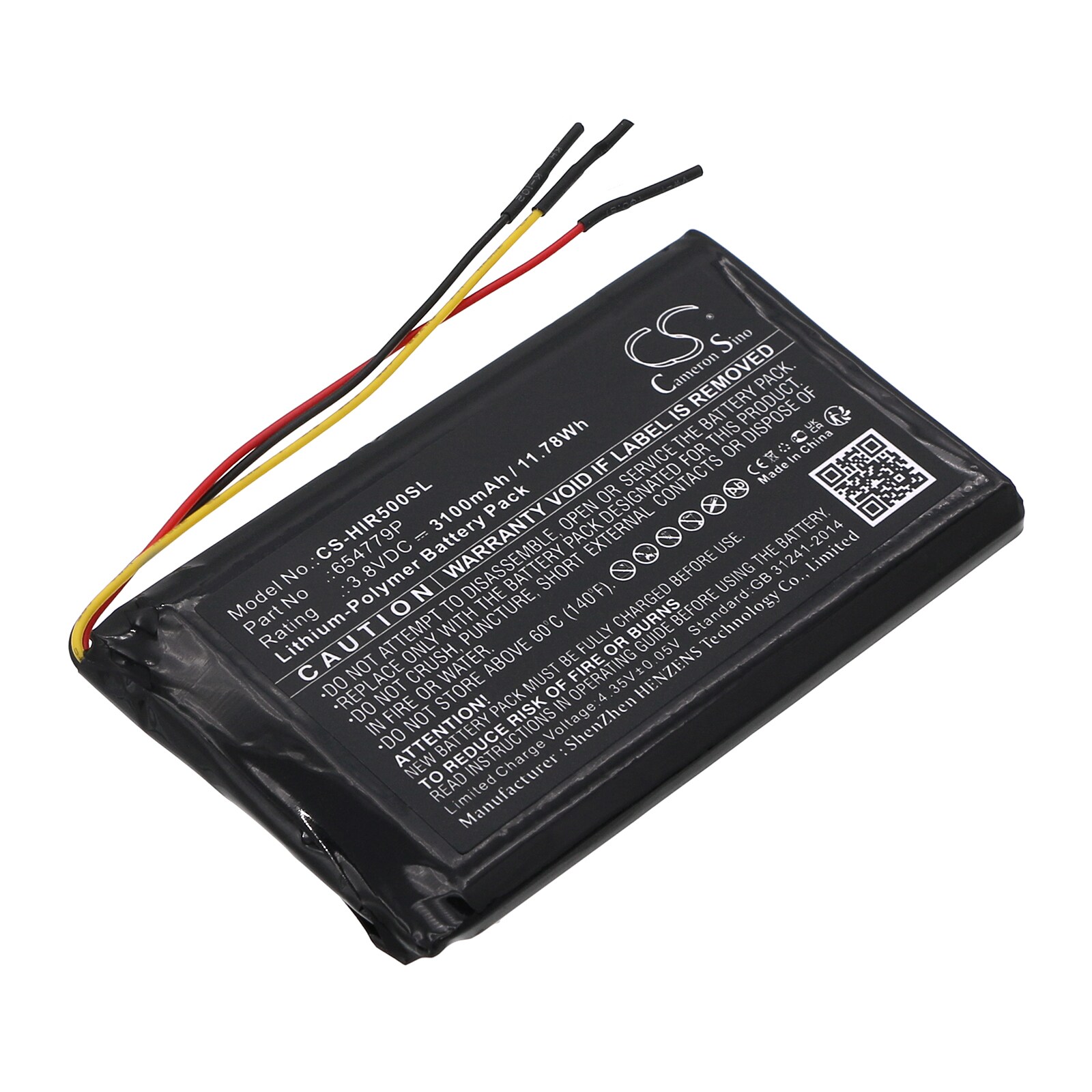 Batteri til mediespiller for HiBy R5, R5 Hi-Res bærbar Android-musikkspiller