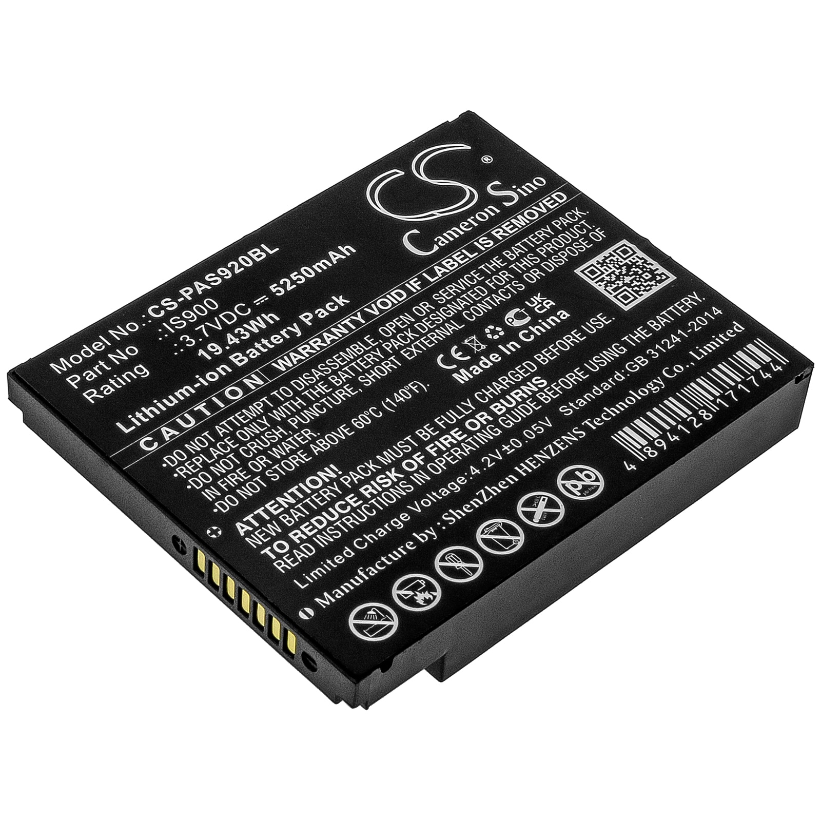 Batteri til betalingsterminal for Pax A920, A920C
