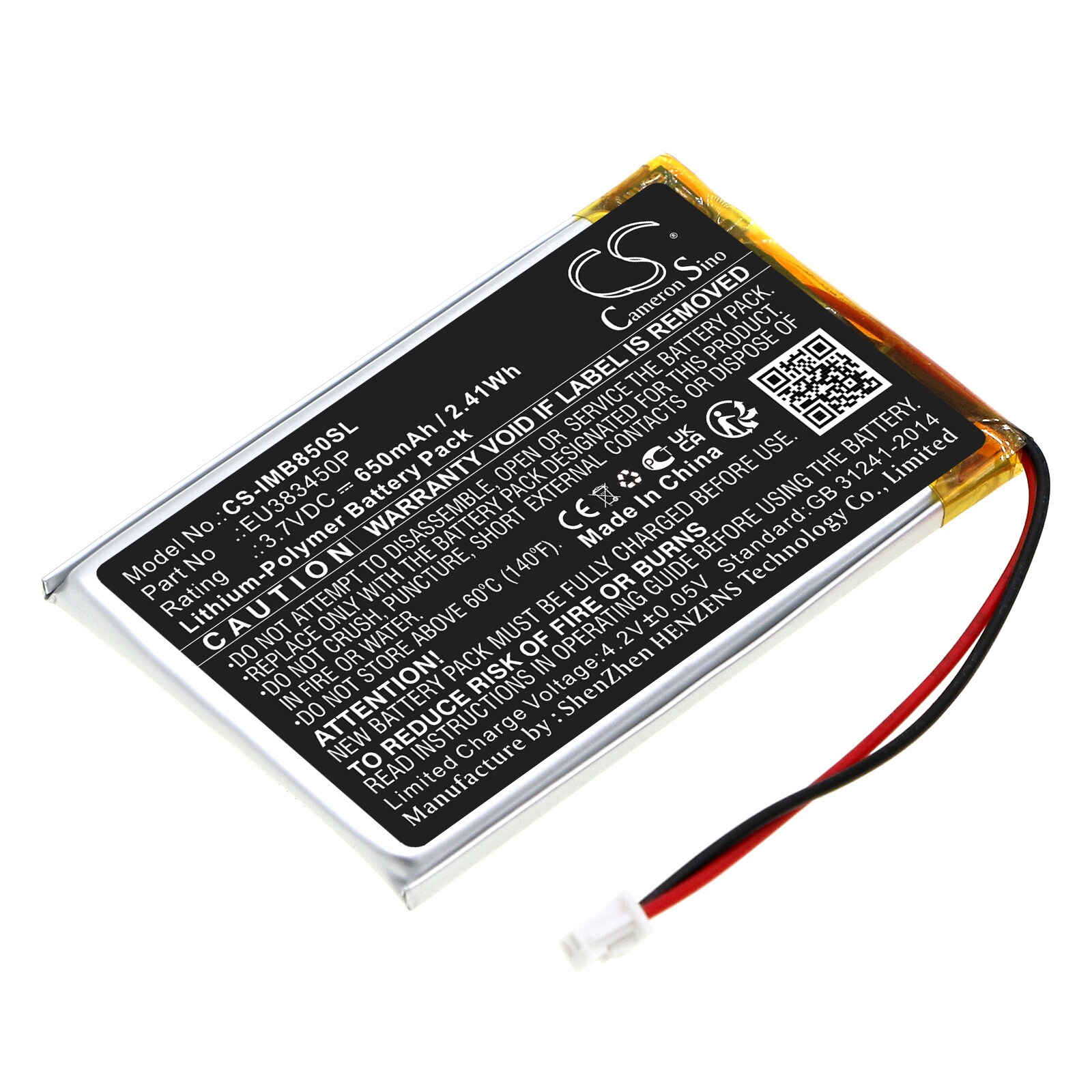 Batteri til betalingsterminal for Ingenico MOBY8500, MOBY 8500