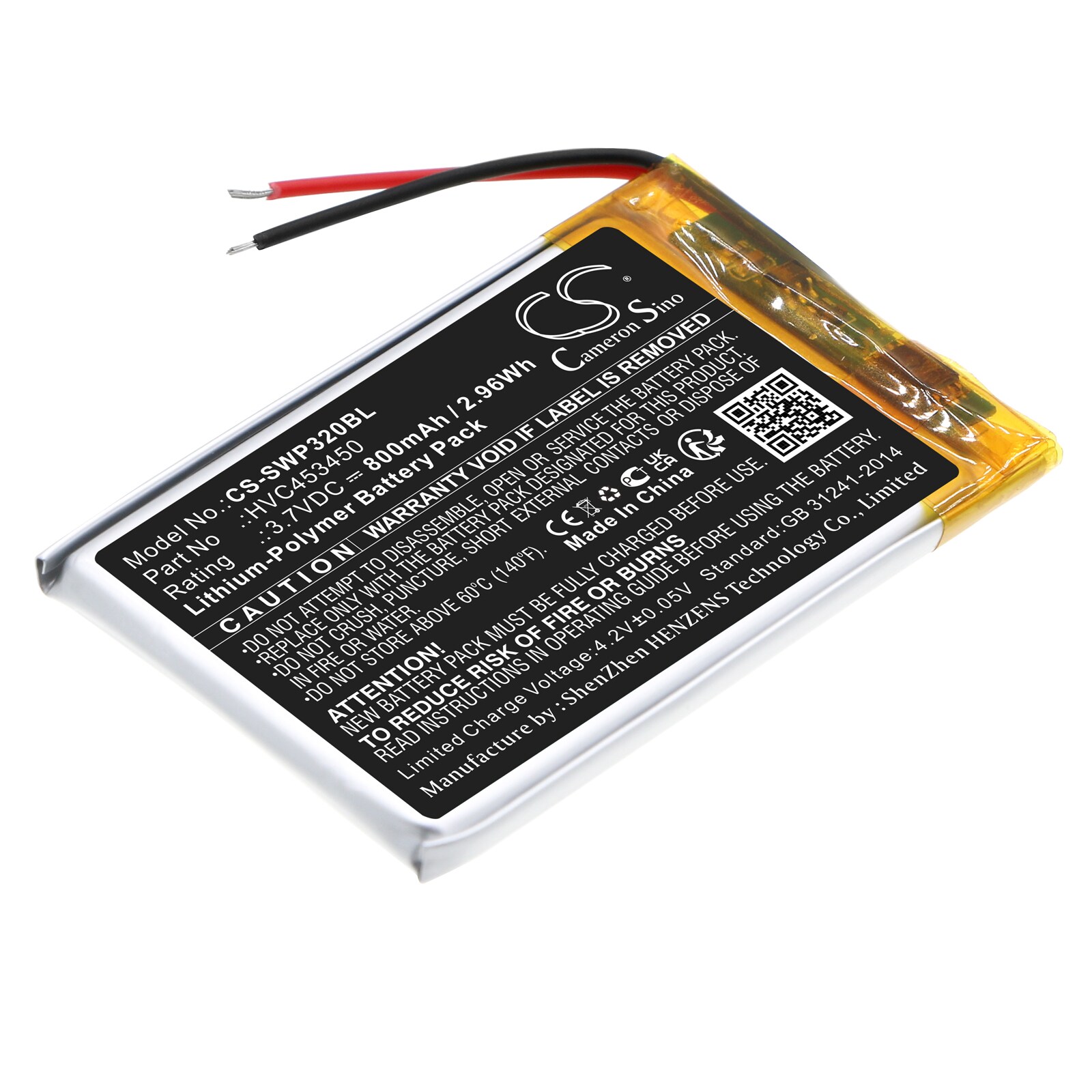 Batteri til betalingsterminal for Stripe WisePad 3, WPC32