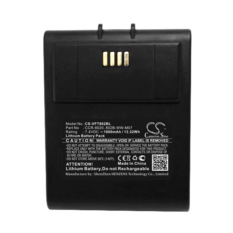 Batteri til betalingsterminal for VeriFone Nurit 8020, 802B-WW-M05, Nurit 8020US20 og andre.