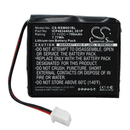 Batteri til betalingsterminal for Ratiotec Soldi Smart, Soldi Smart Banknote Tester etc.
