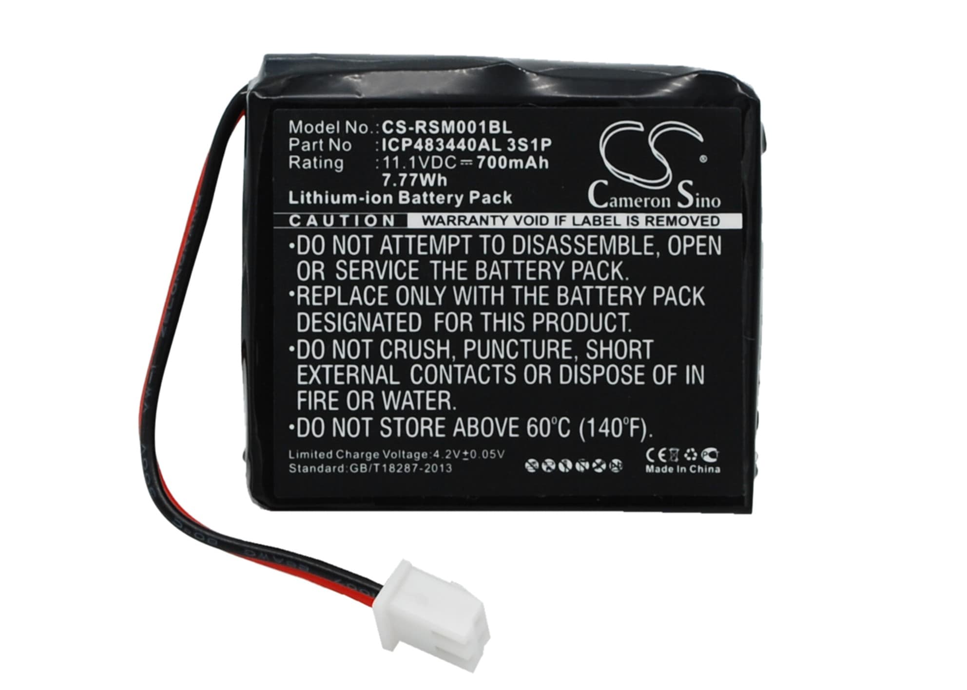 Batteri til betalingsterminal for Ratiotec Soldi Smart, Soldi Smart Banknote Tester etc.