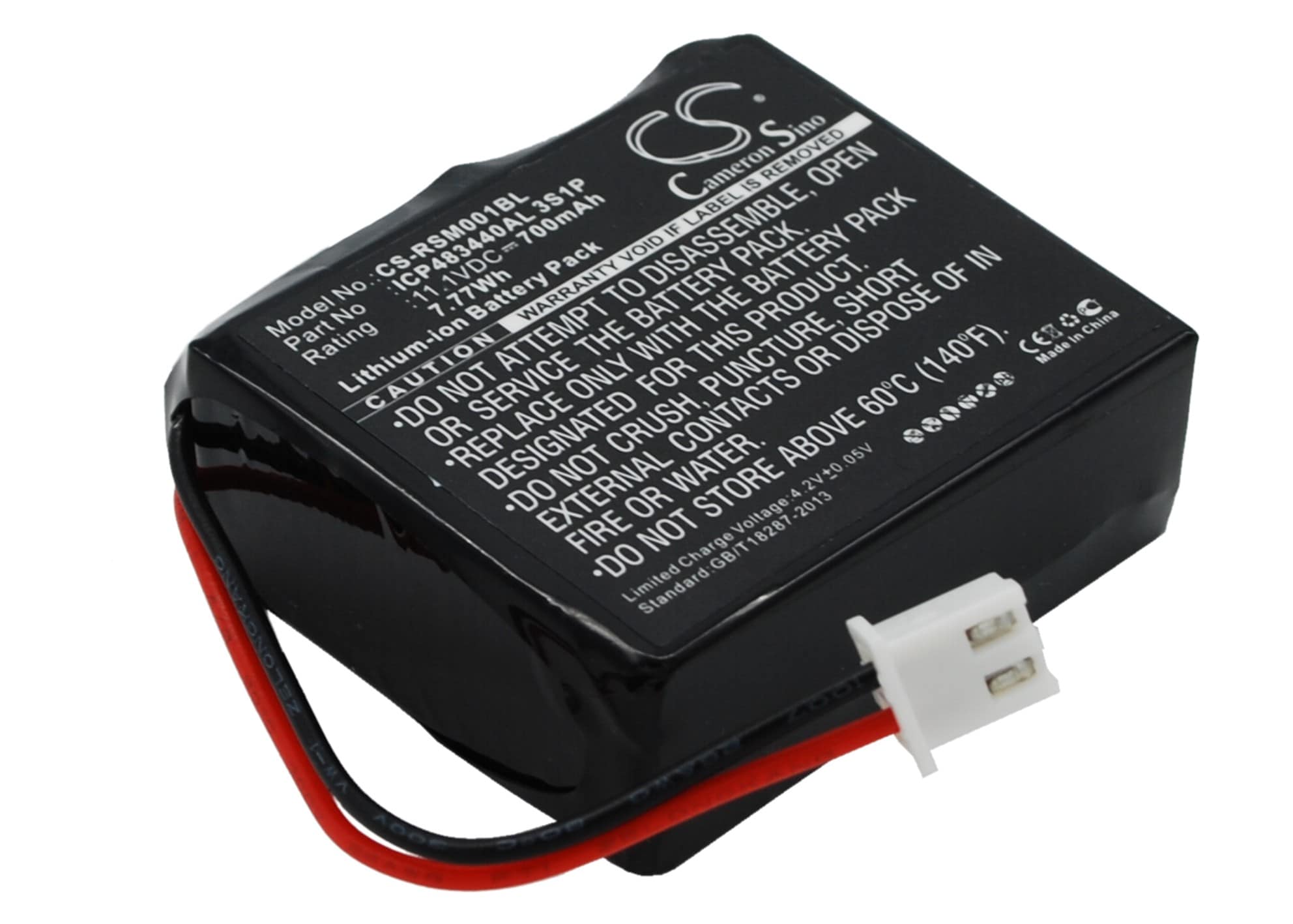 Batteri til betalingsterminal for Ratiotec Soldi Smart, Soldi Smart Banknote Tester etc.