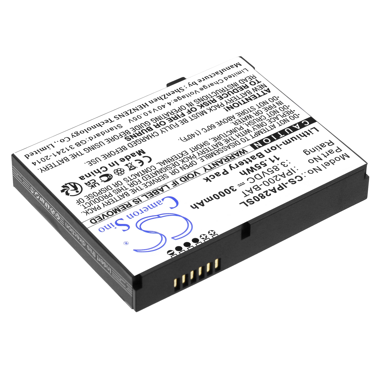 Batteri til betalingsterminal for Ingenico iPA200, iPA280