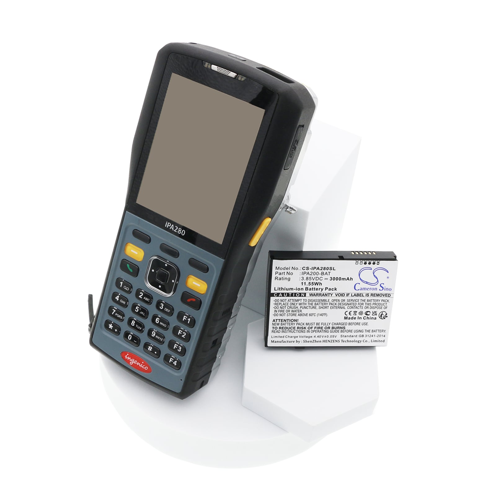 Batteri til betalingsterminal for Ingenico iPA200, iPA280