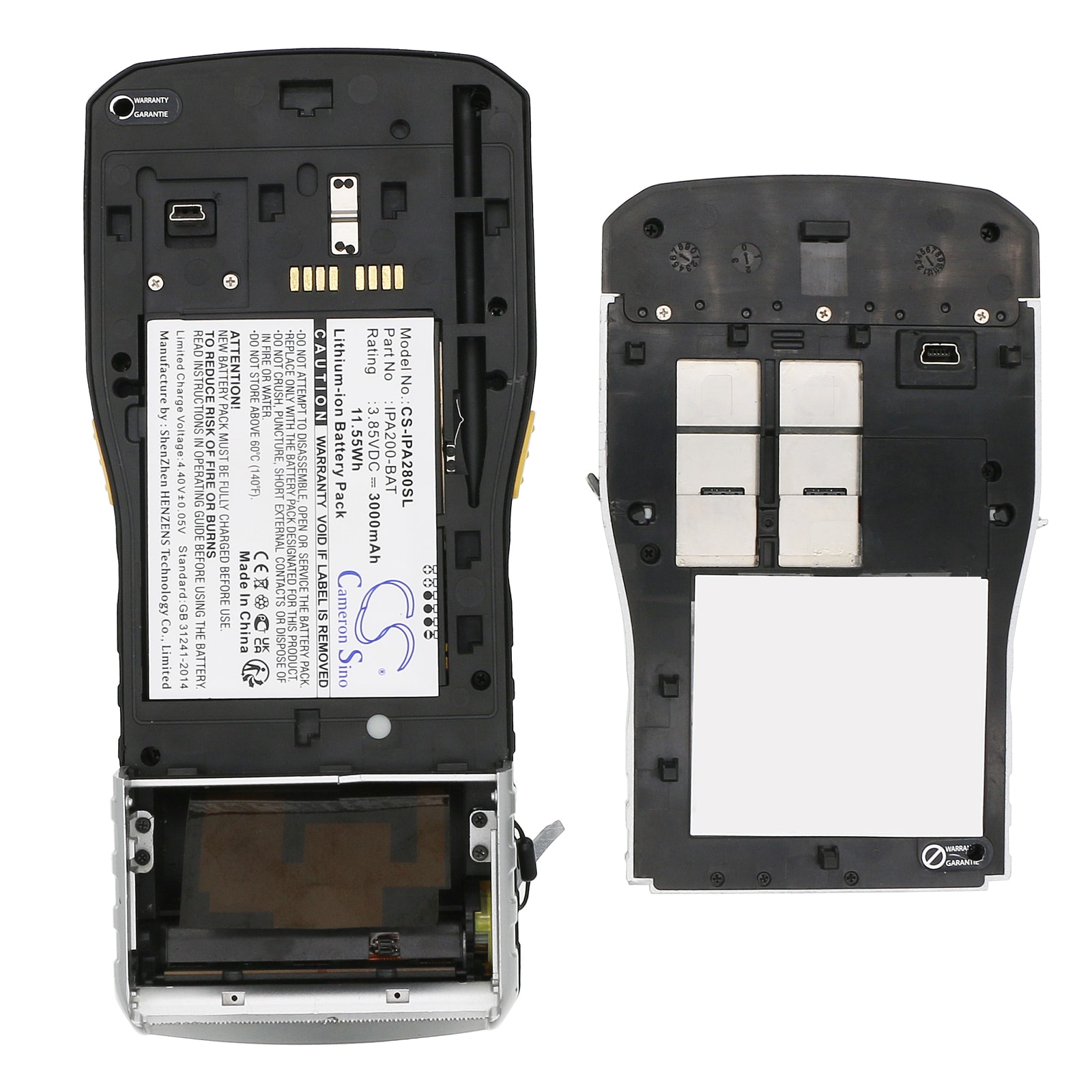 Batteri til betalingsterminal for Ingenico iPA200, iPA280