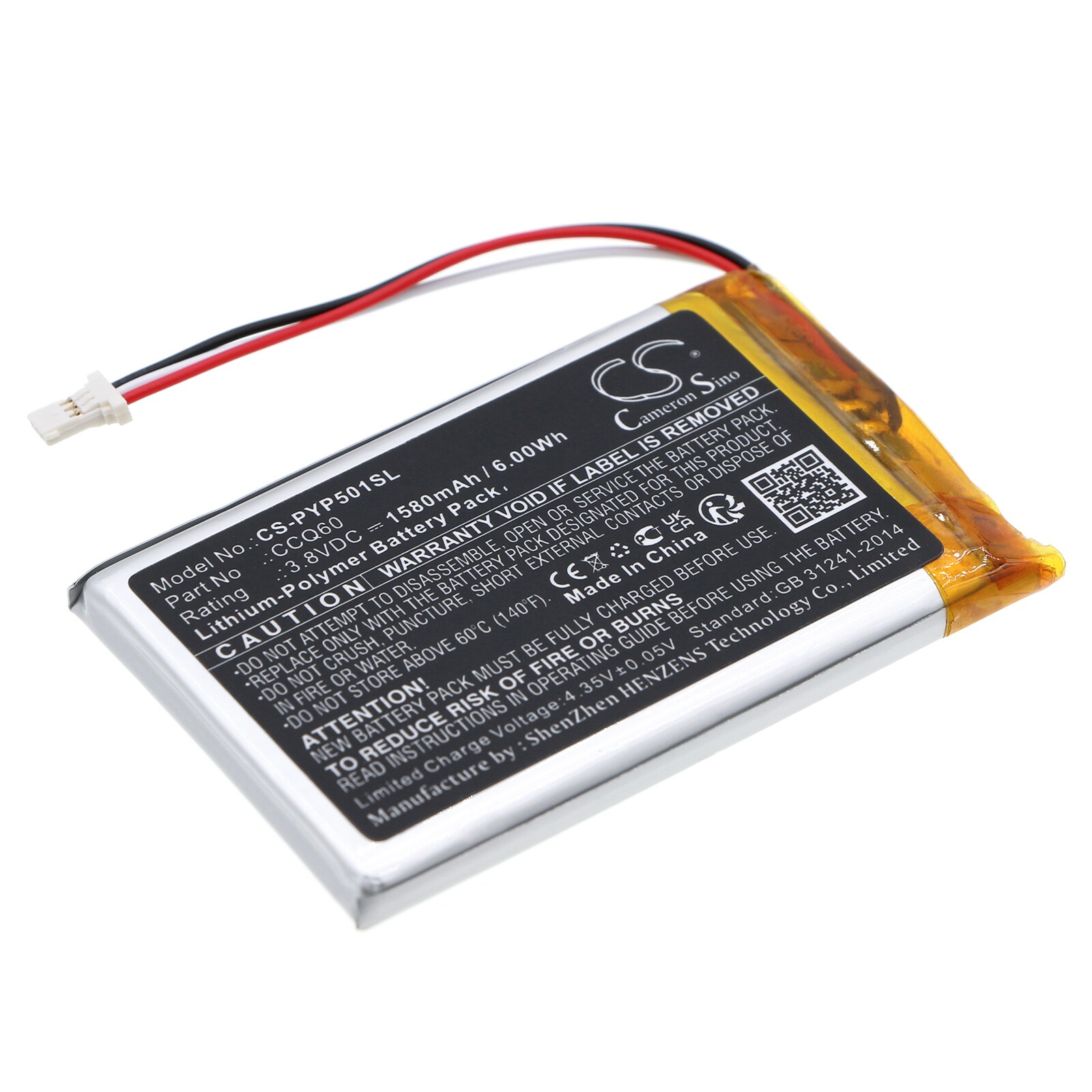 Batteri til betalingsterminal for Poynt 5, P0501, M2W3140A