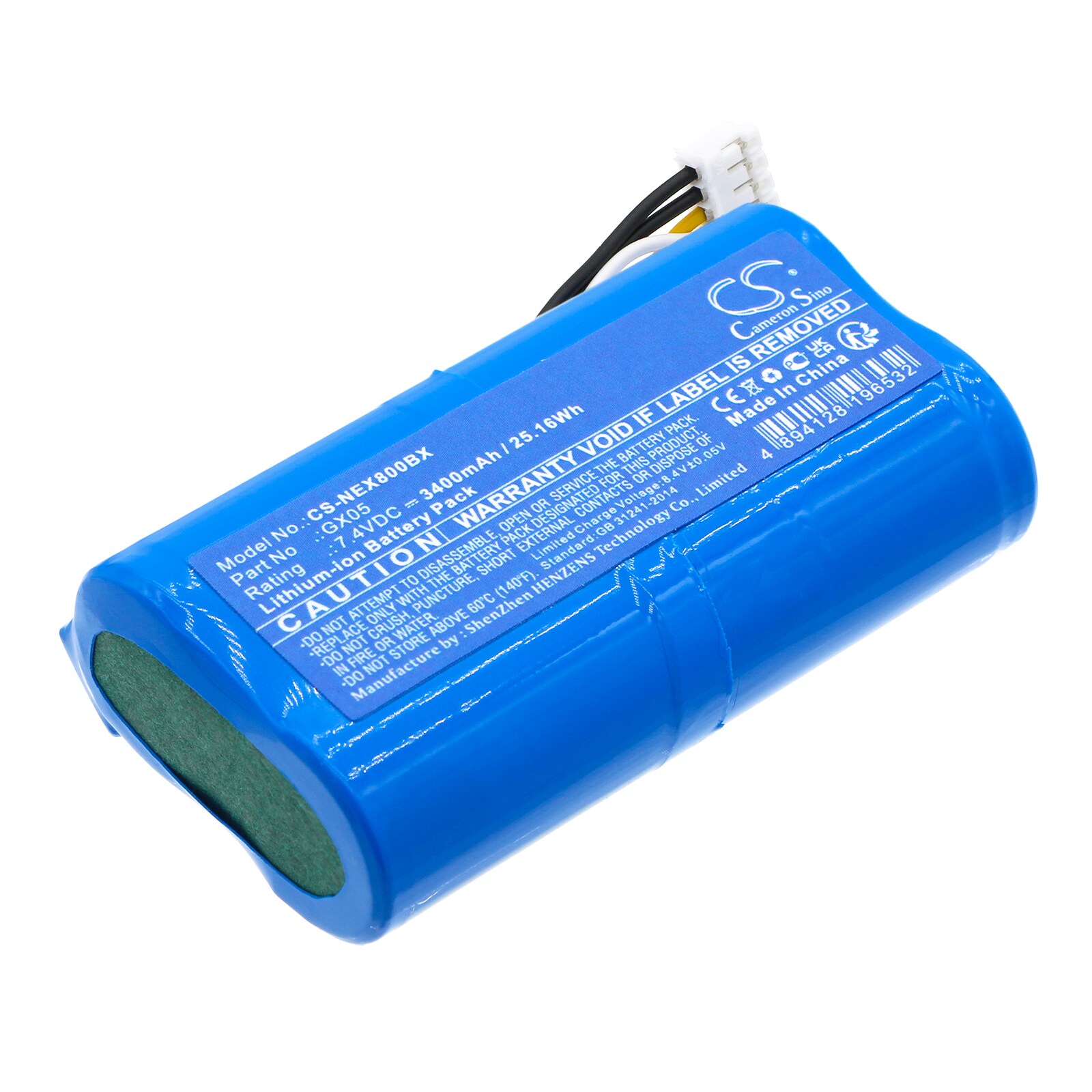 Batteri til betalingsterminal for NEXGO N86