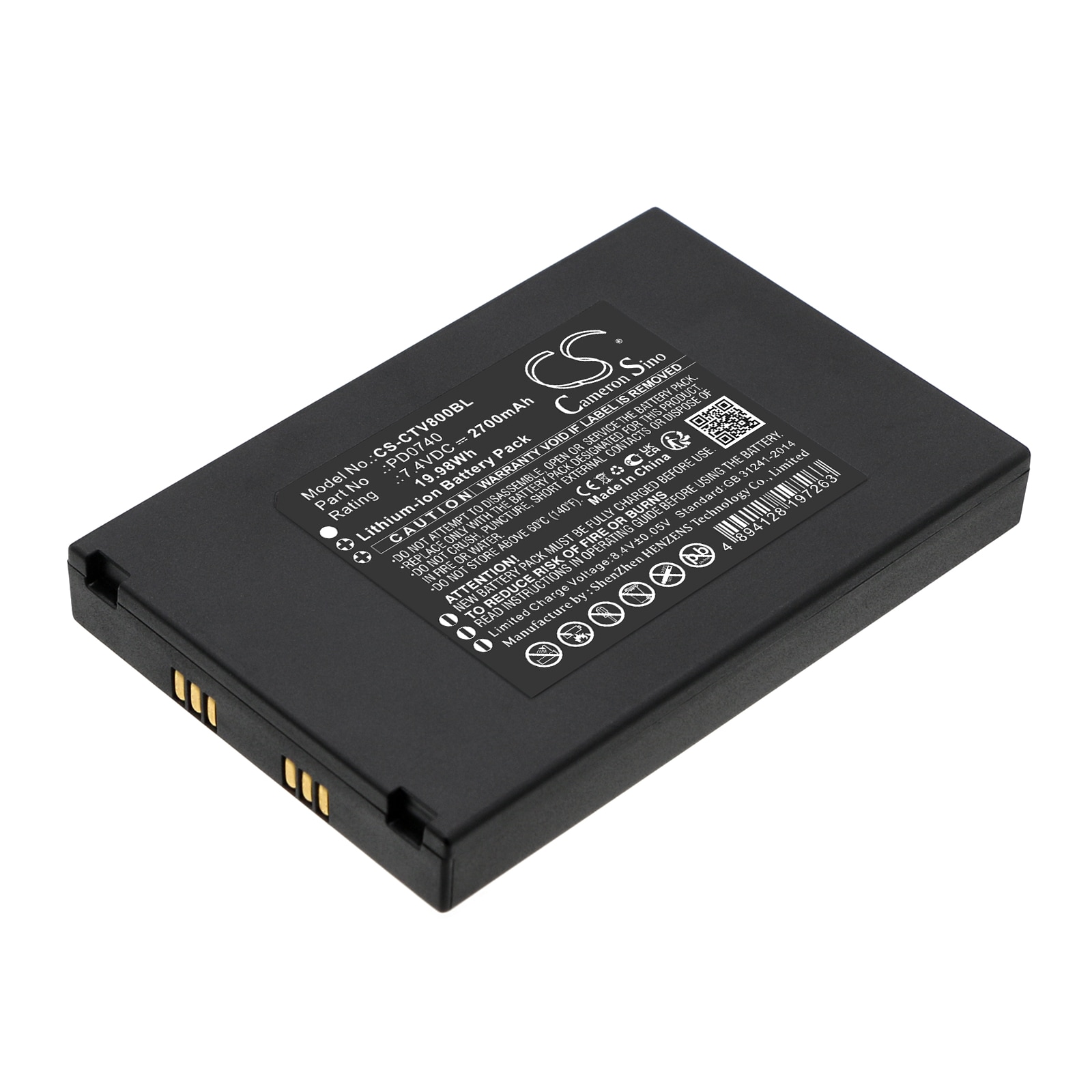Batteri til betalingsterminal for Centrem V8, K9