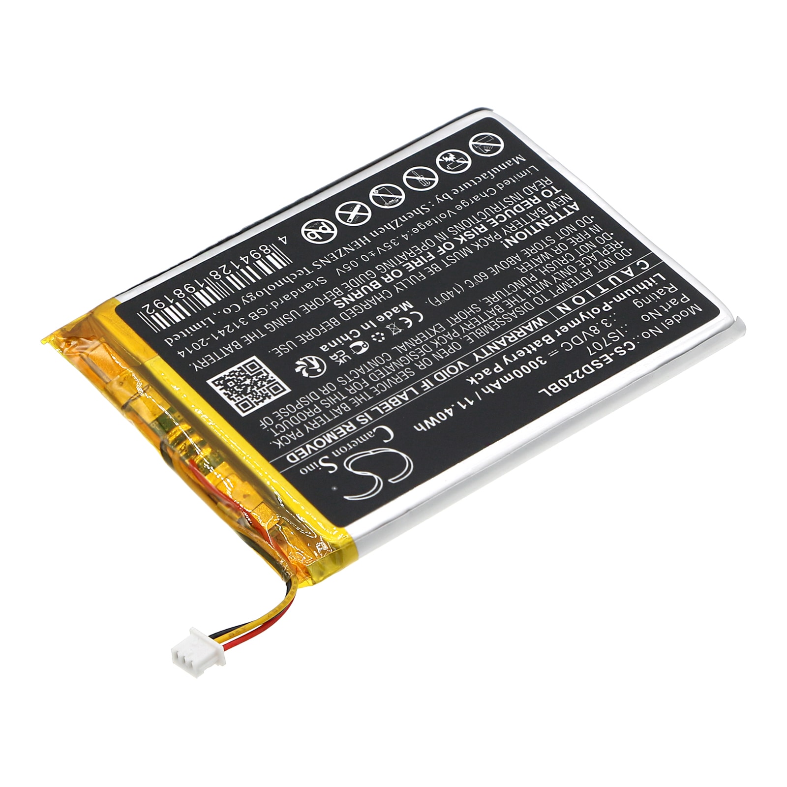 Batteri til betalingsterminal for Eservice Smart D220