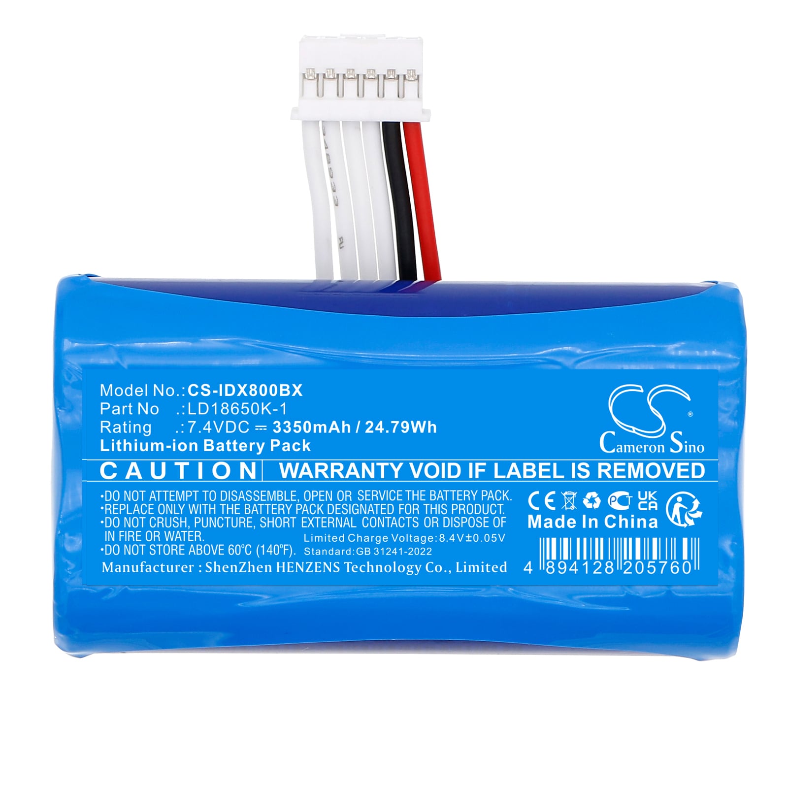 Batteri til betalingsterminal for ingenico AXIUM DX4000, AXIUM DX8002, AXIUM DX8000 osv.