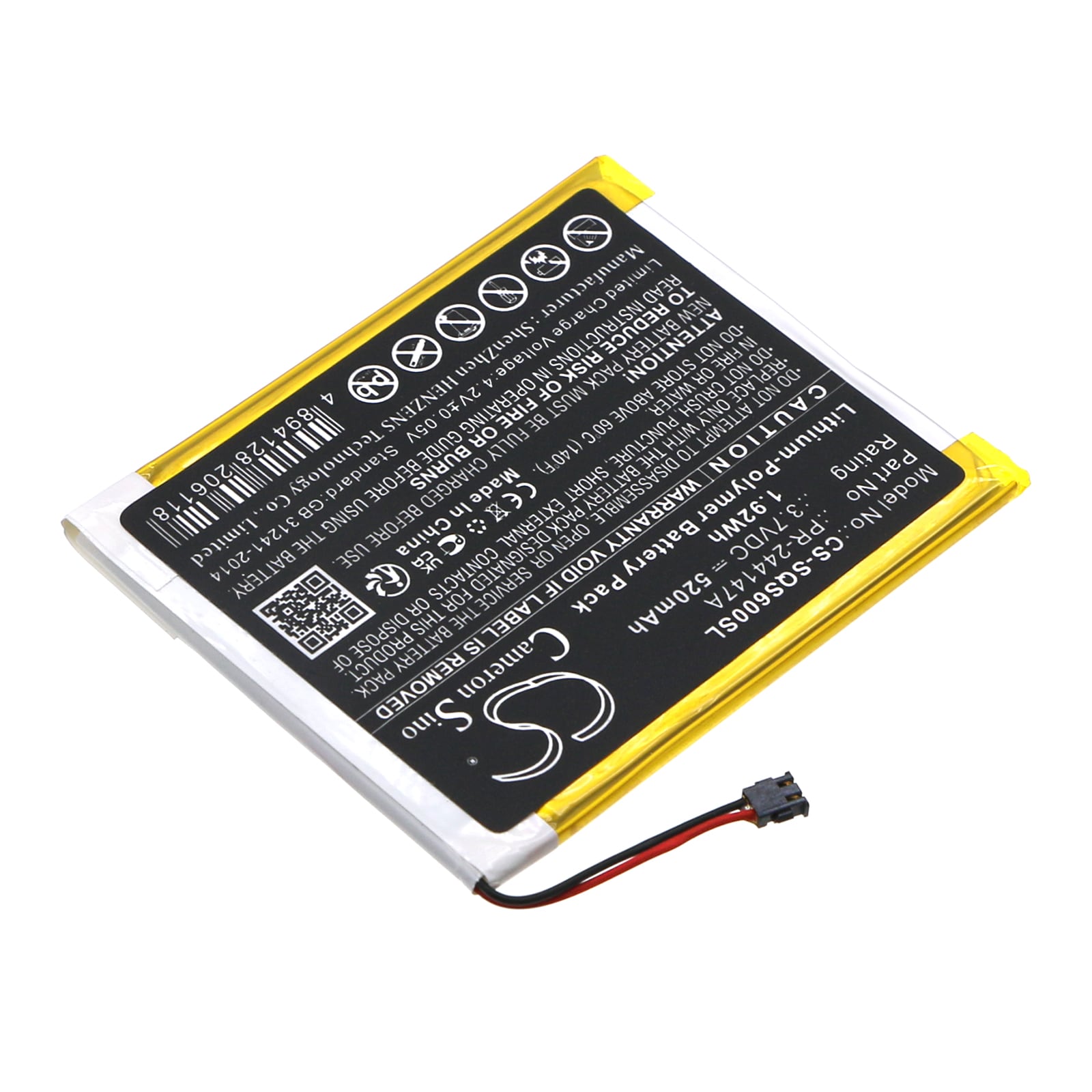 Batteri til betalingsterminal for Square S6, S8