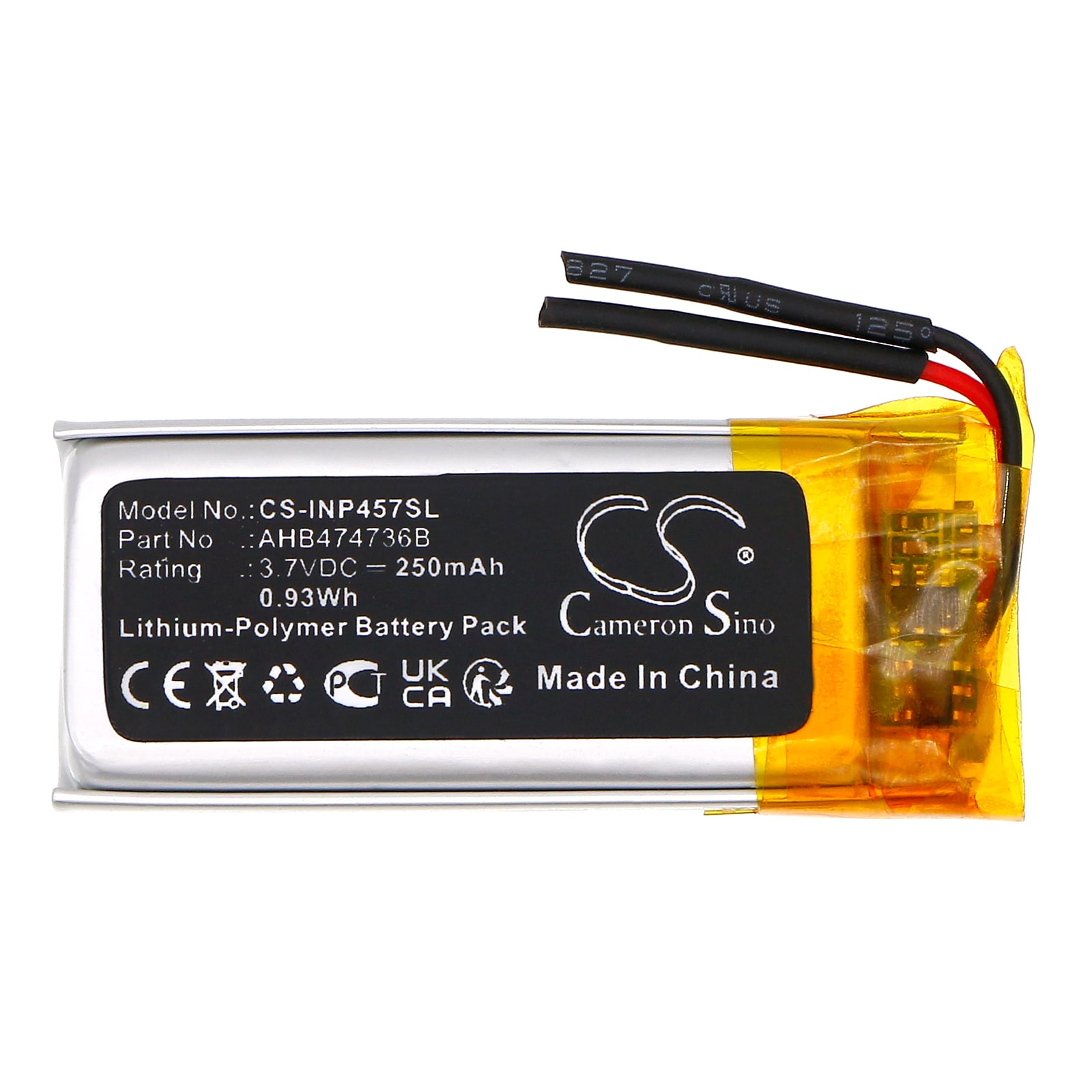 Batteri til betalingsterminal for ingenico RP457, RP457C