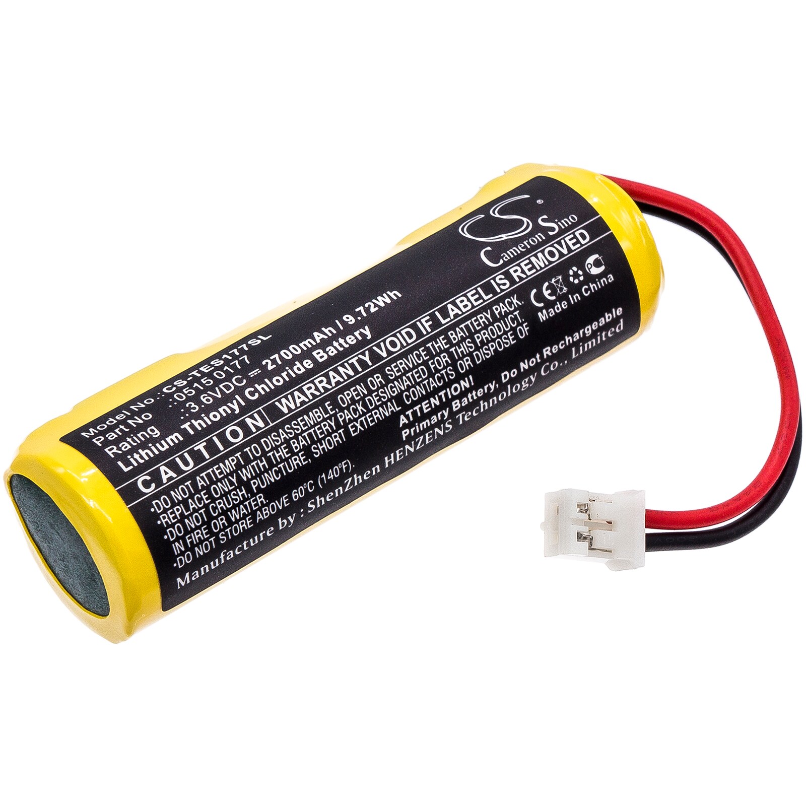 Batteri til PLS for Testo 175-T1, 175-T2, 177 loggere