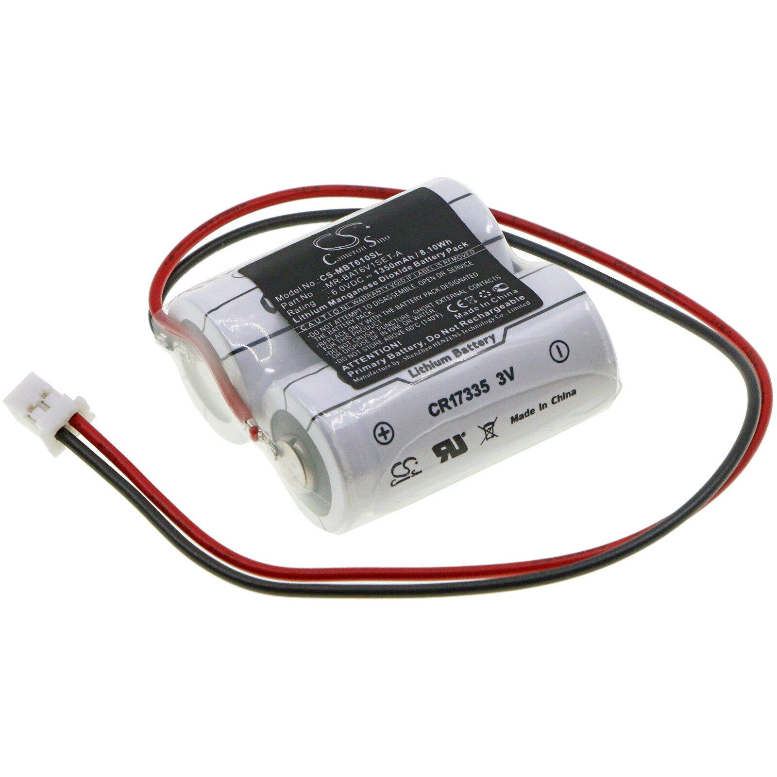 Batteri for PLS for Mitsubishi MR-BAT6V1SET-A, MR-J4 WK17