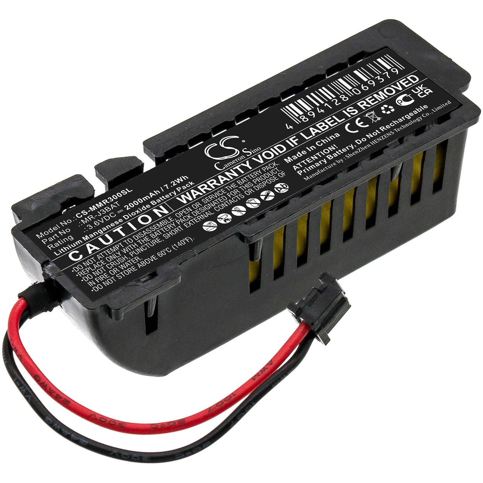 Batteri for PLS for Mitsubishi MelServo MR-J3, MelServo MR-J3-A, MelServo MR-J3-A4 og andre.