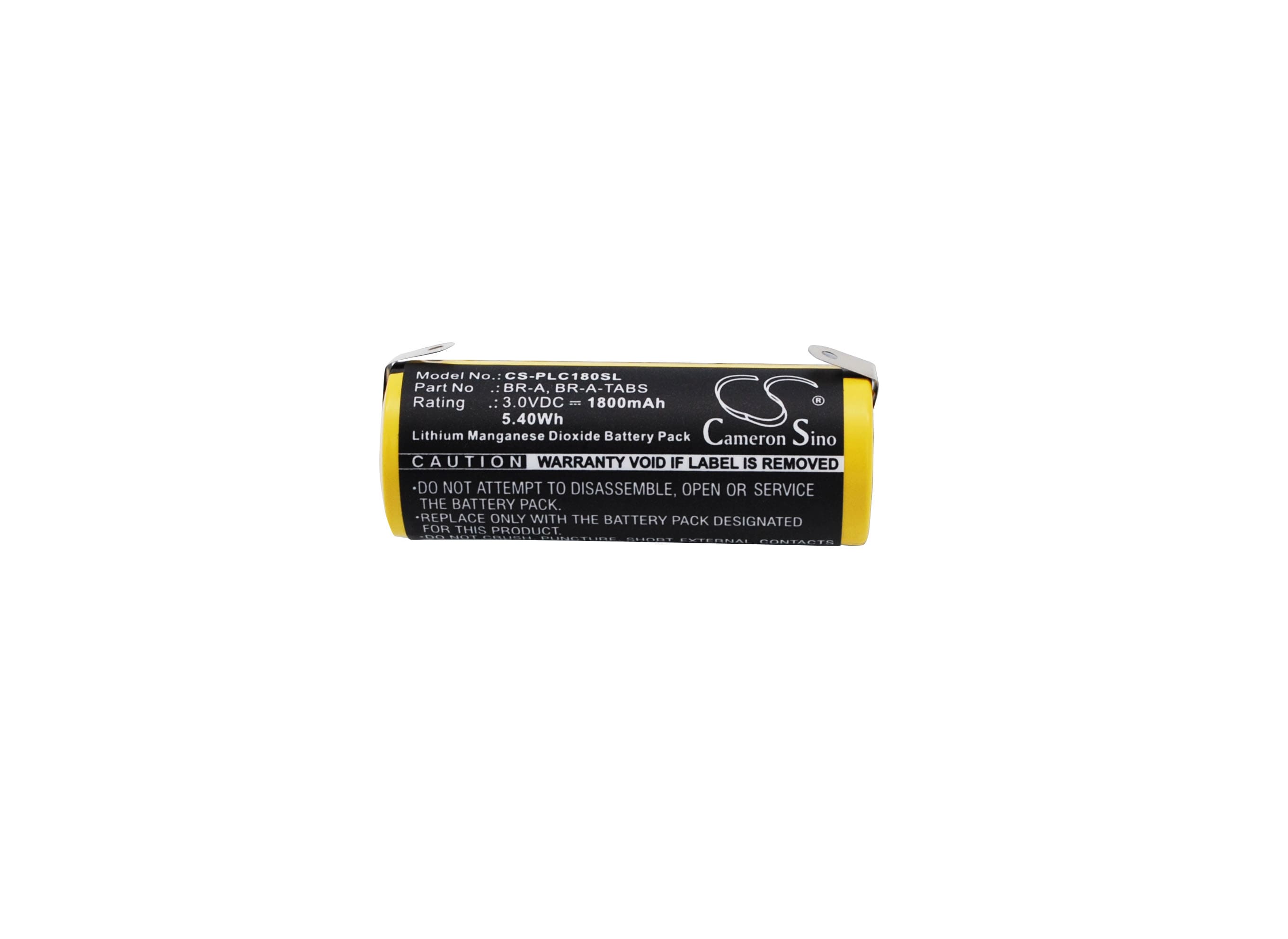 Batteri for PLS for Panasonic BR-A, BR-A-TABS, Memory back-up etc.